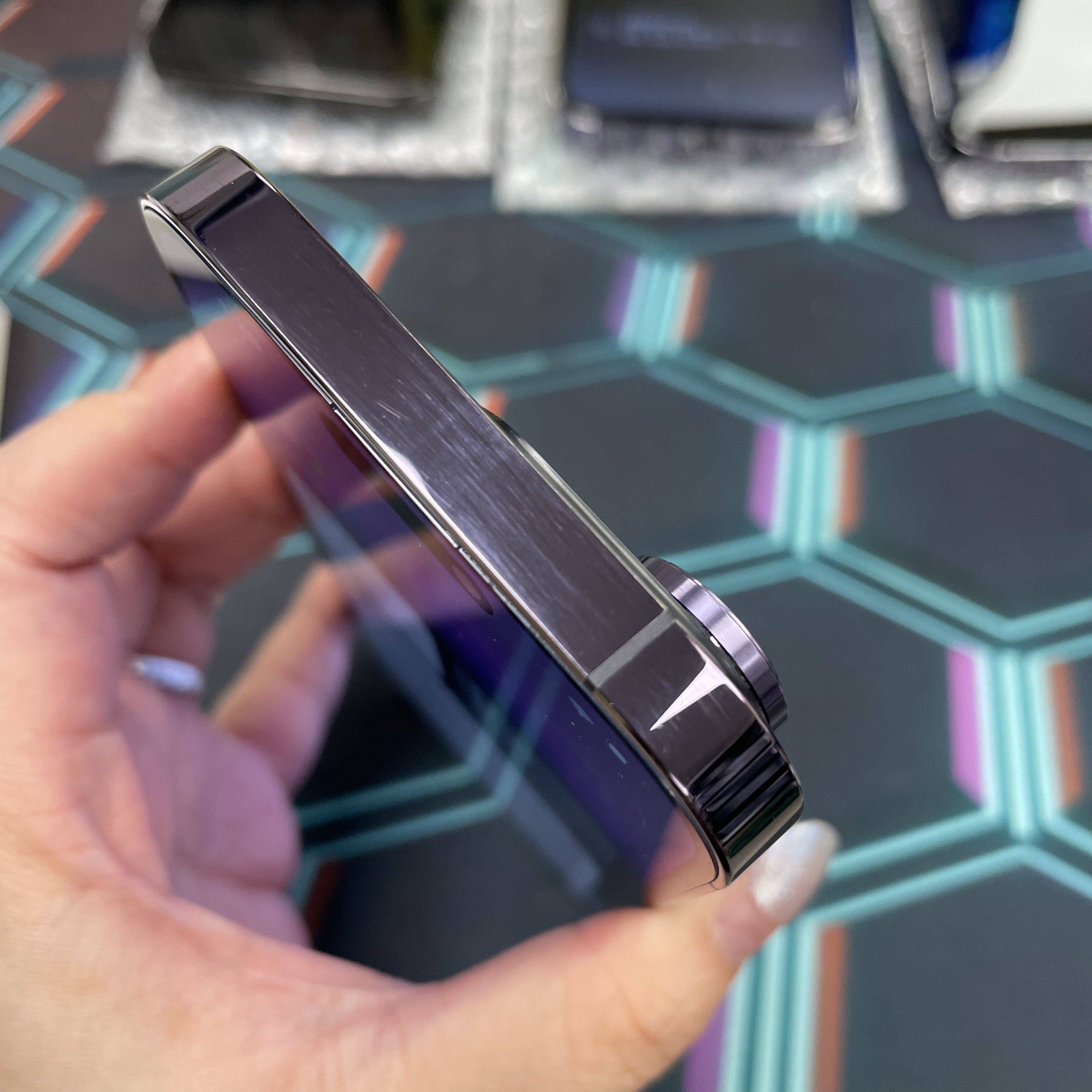 *7512 14 Pro 完美機 1TB 電100 紫色 purple