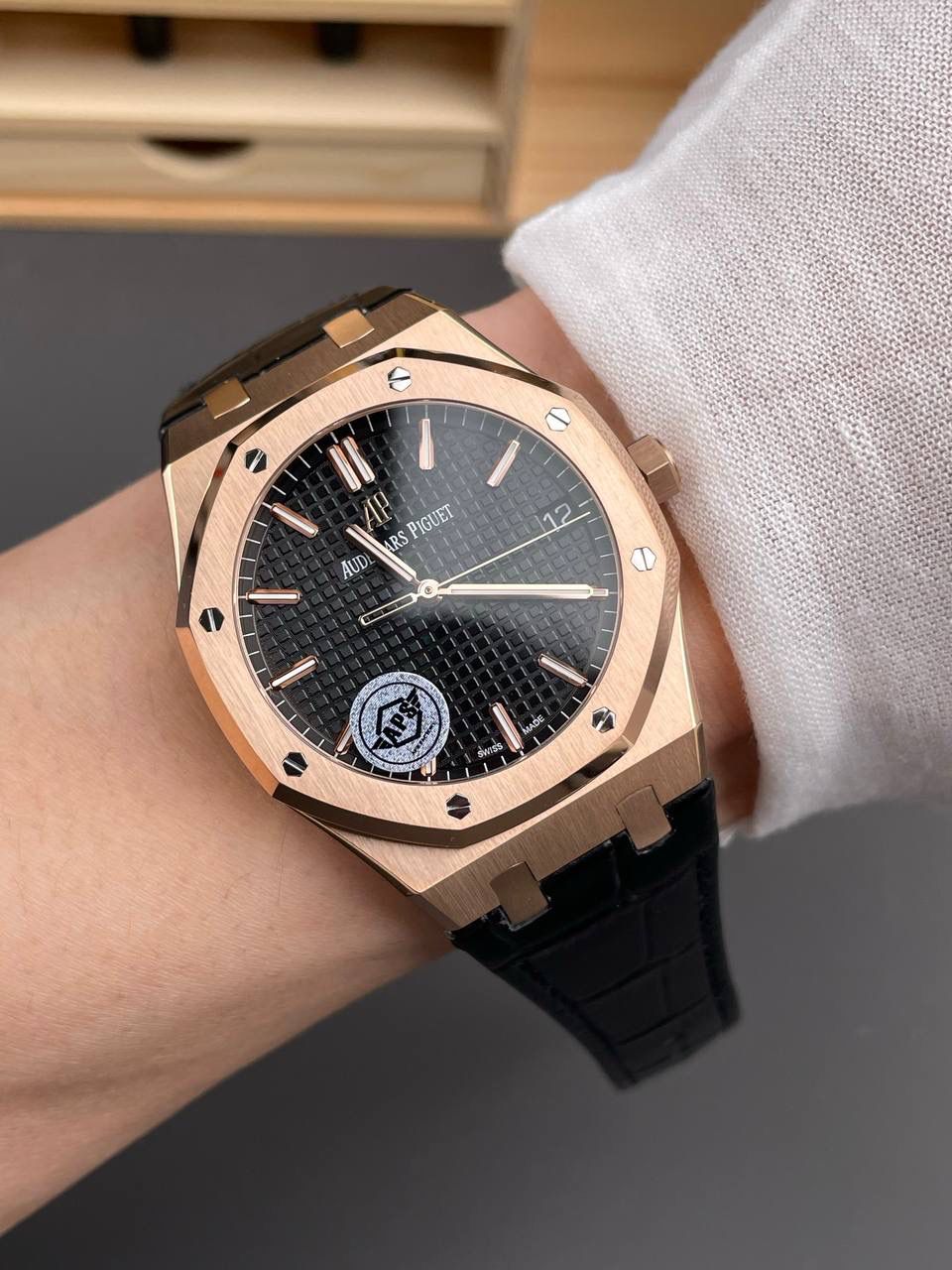 🚀AP 玫金15500 皮带款/41mm/4302机💯