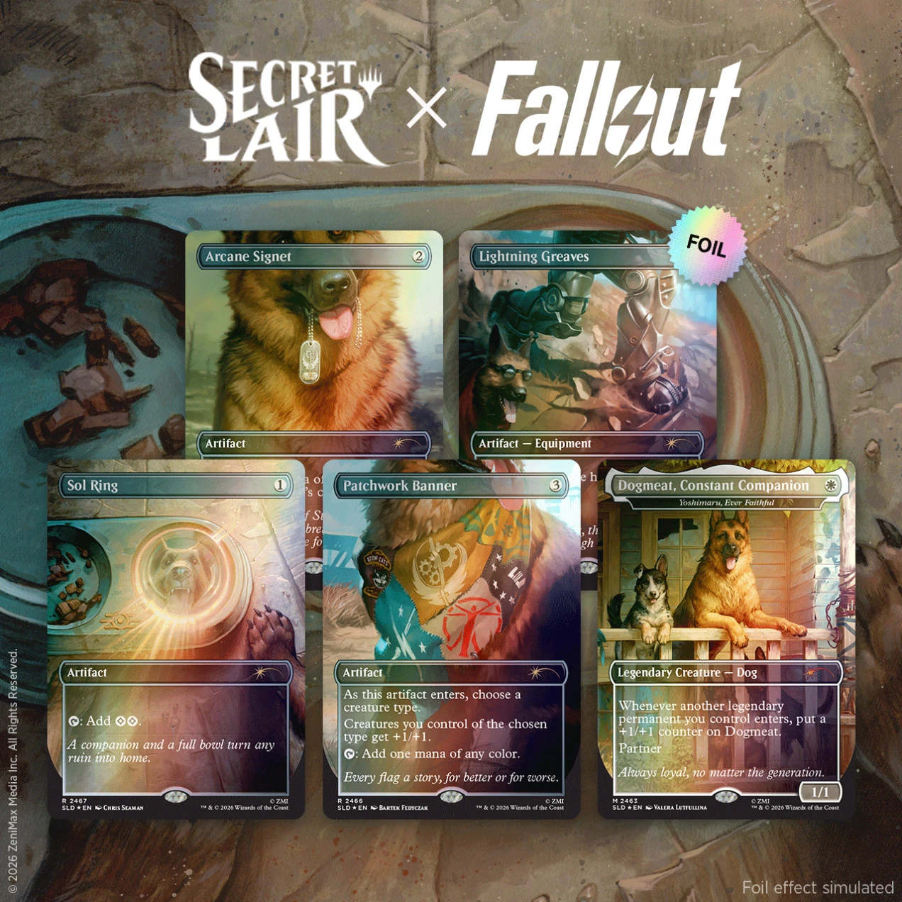 Secret Lair x Fallout®: Greet the Dog Foil Edition​