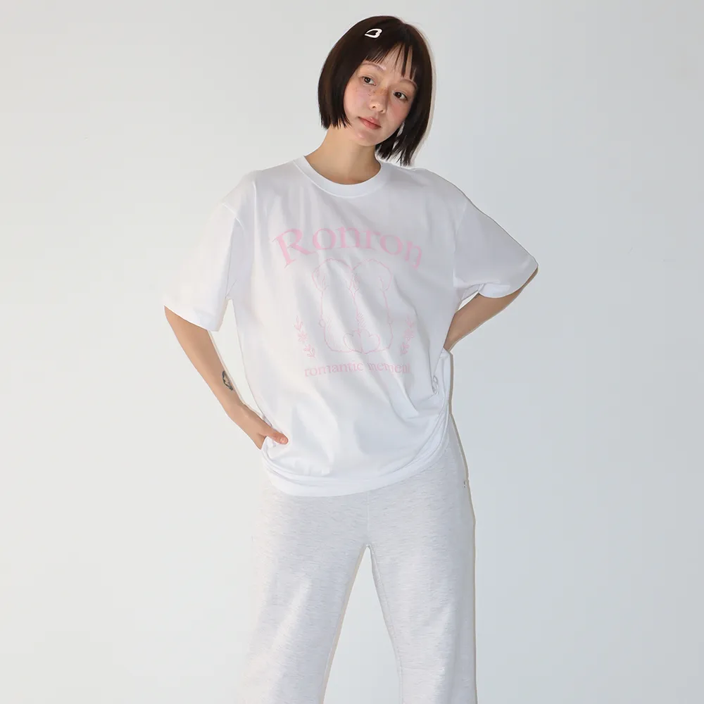 [RONRON] PUPPY TAILS BASIC FIT T SHIRT (2色)