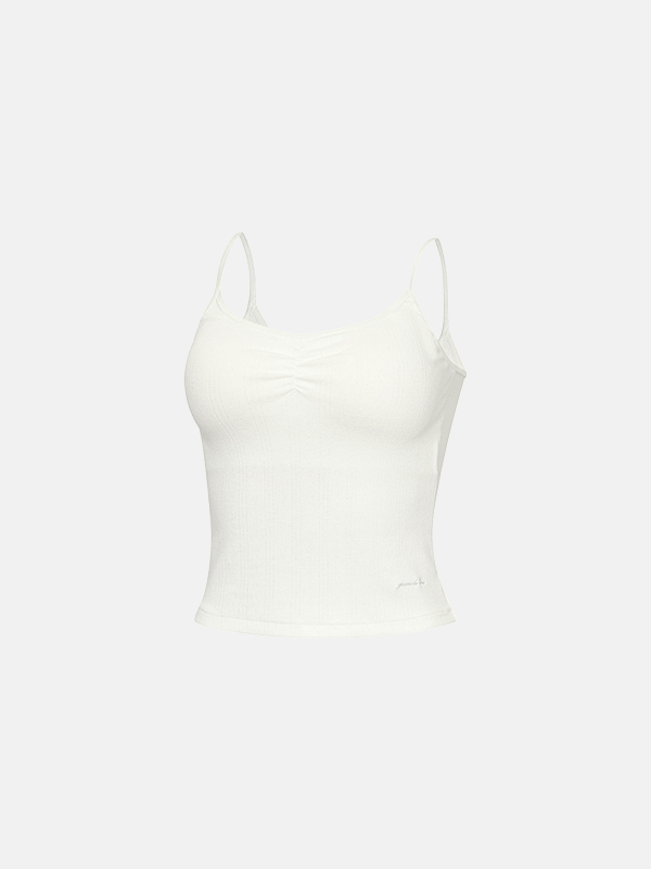 預購_Eyelet slim sleeveless by Grandeline