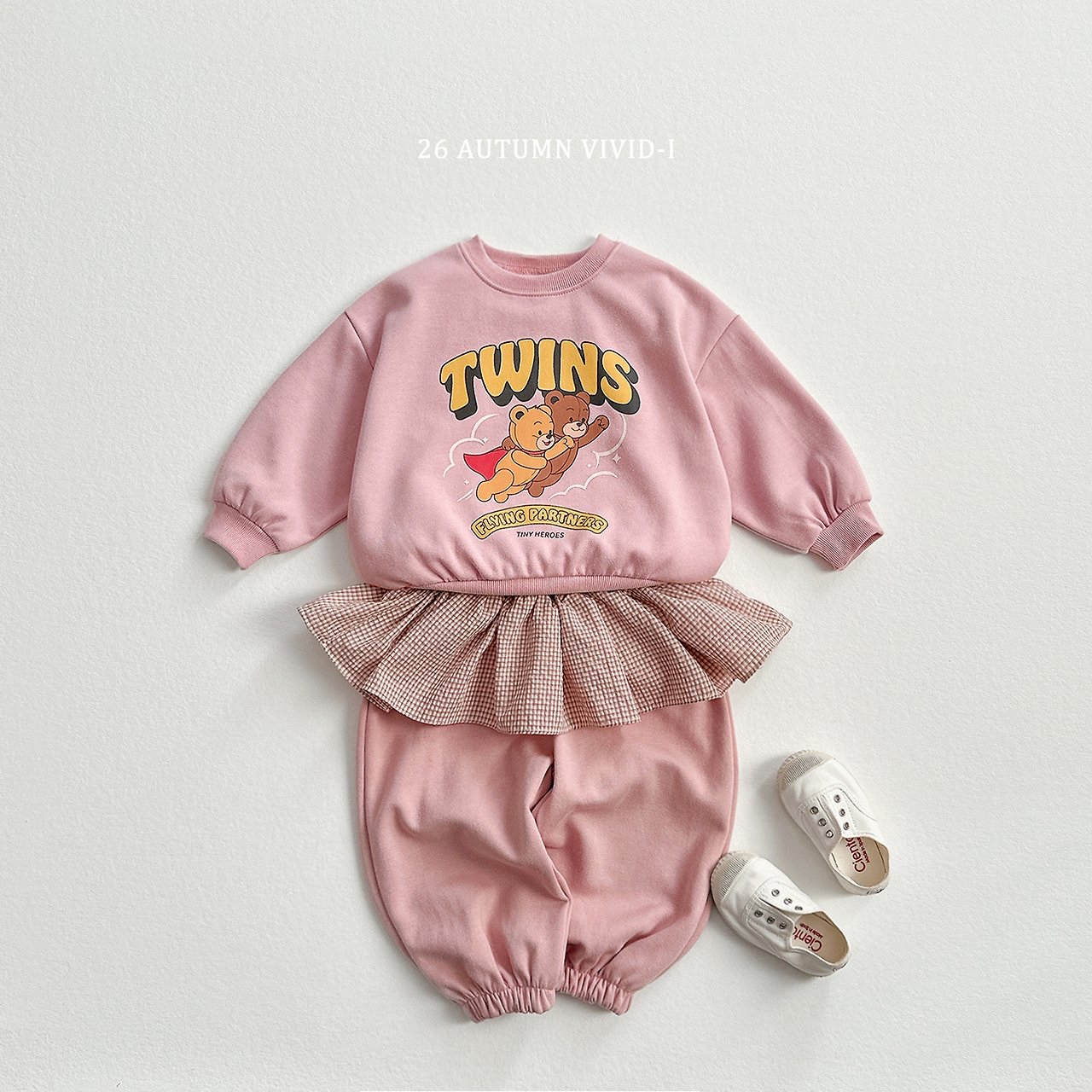 Vivid | Check Frill Jogger