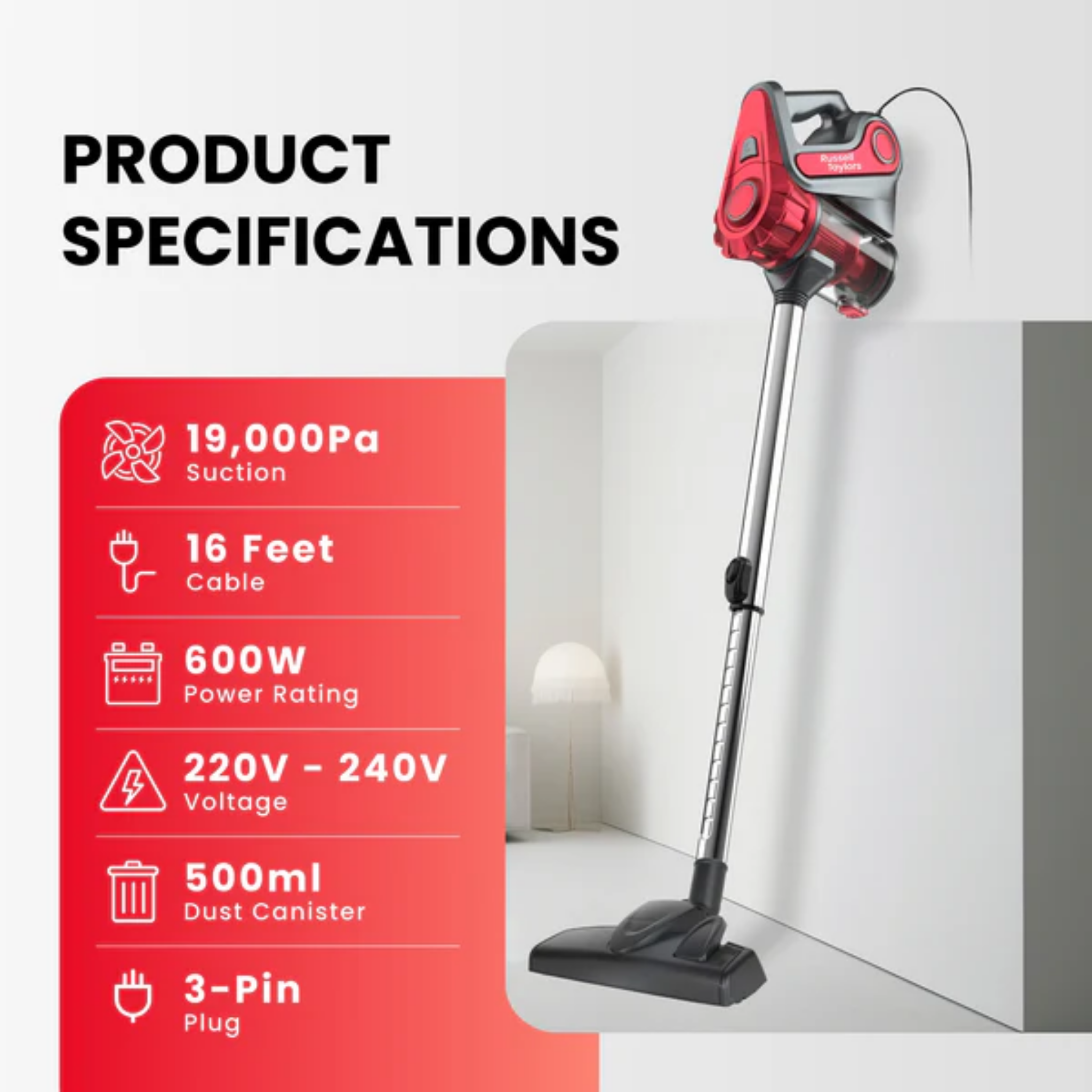 Russell Taylors Corded Vacuum Cleaner (VC-20)