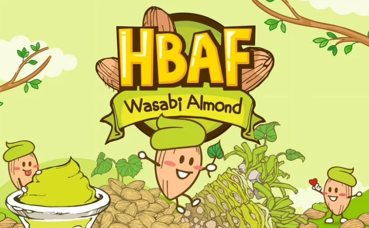  2件 HBAF 韓國 乾焗原粒杏仁 (芥末味) 30g 此日期或之前食用：2027.4.2