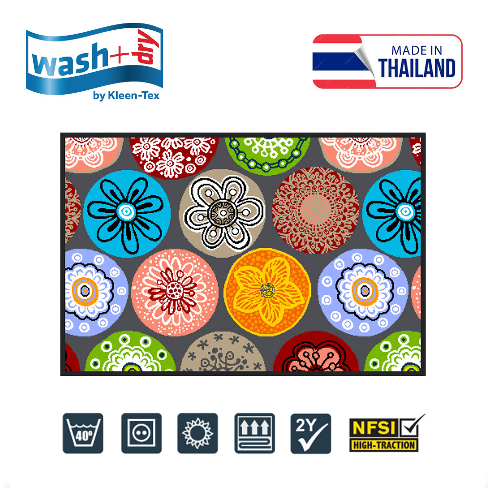 Wash+Dry by Kleen-Tex Floor Fashion Mat - 設計地墊 - 珊瑚屬自然設計 ｜Coralis Pattern