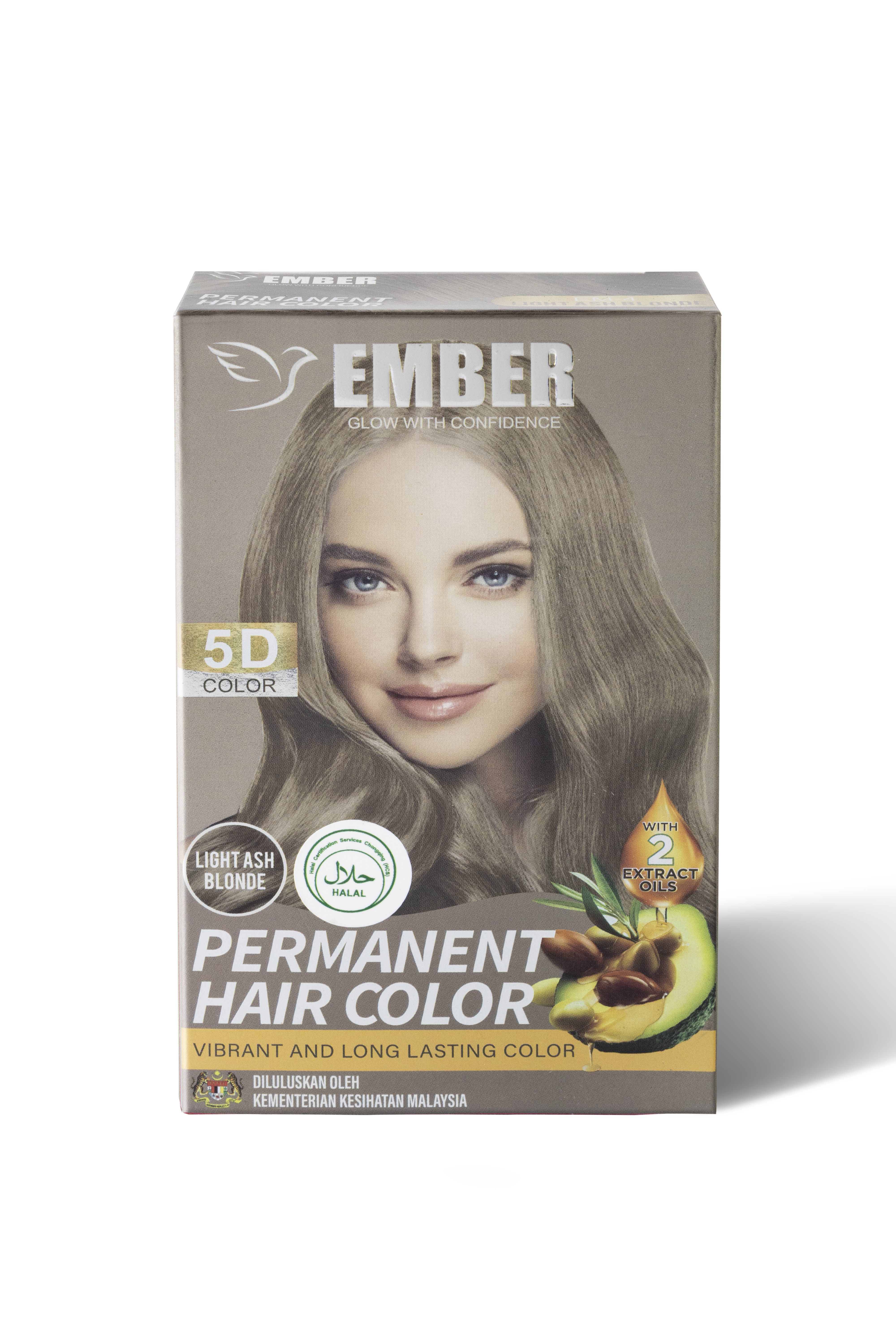 EMBER Permanent Hair Color 30ML / EM-4 / LIGHT ASH BLONDE