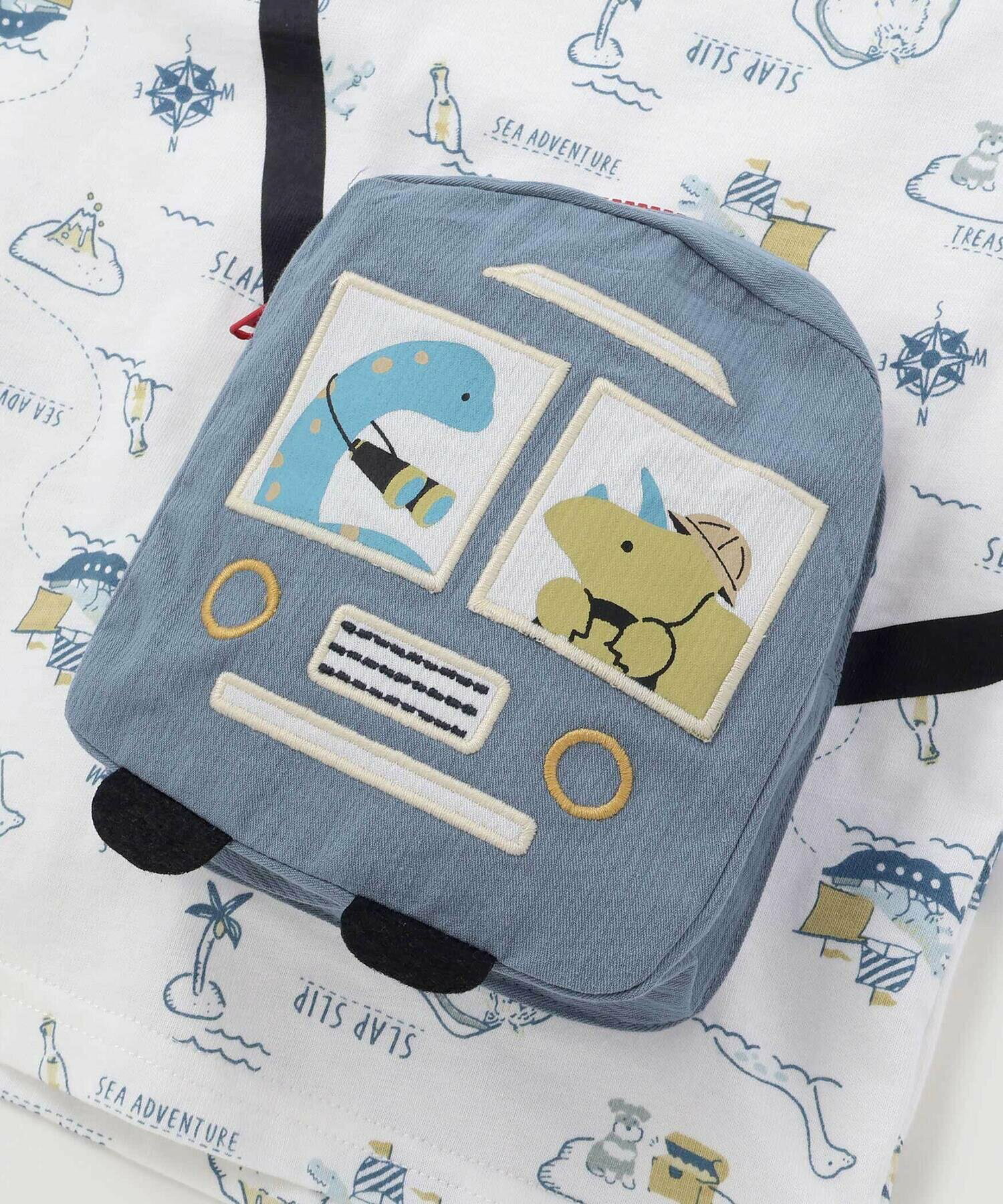 🆕【⭐訂購⭐】  日本直送🌀趣味恐龍立體小肩包 短袖Tee［2款選］🌀[ELDA-0030][260423]