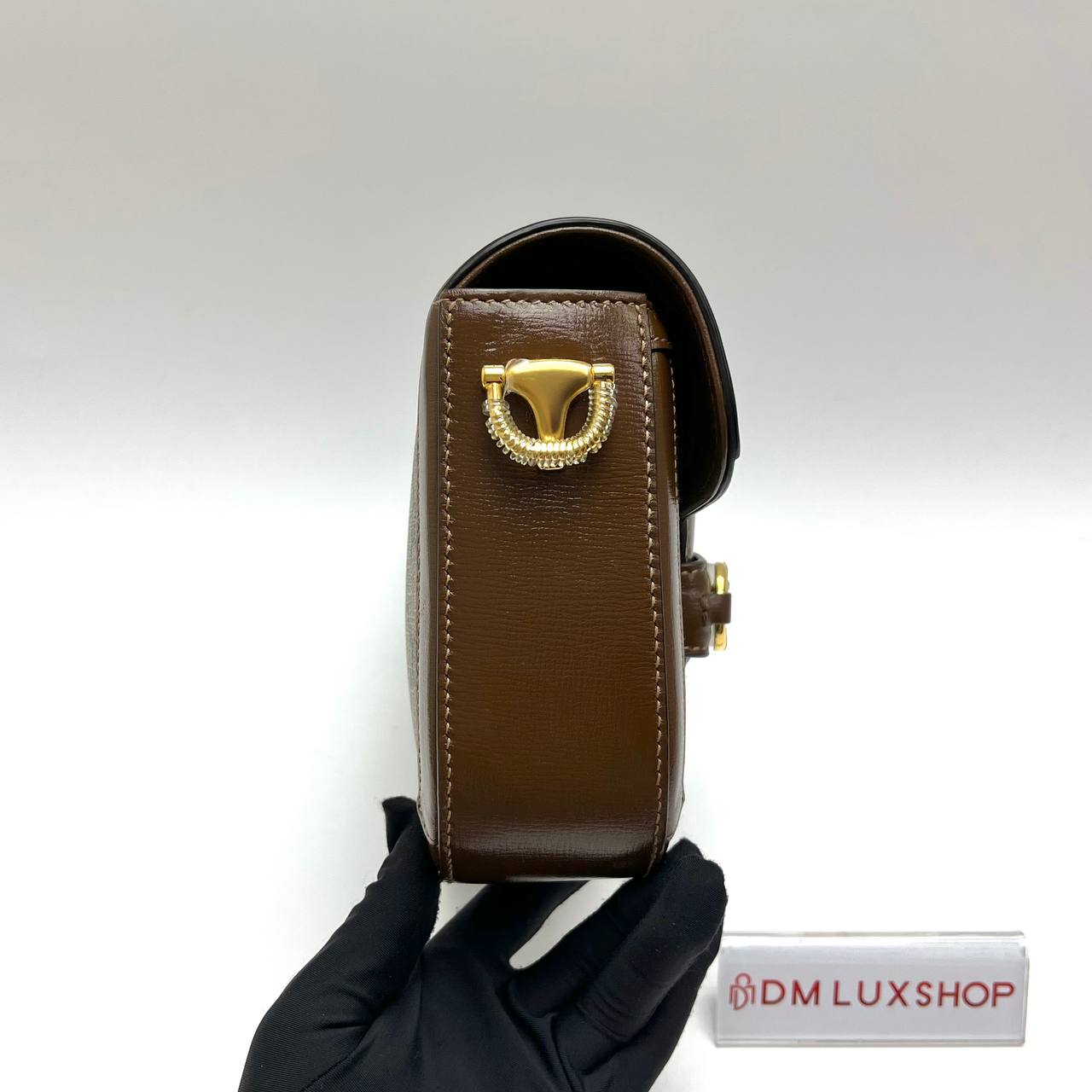 Gucci Horsebit 1955 GG Supreme Canvas Small Shoulder Bag