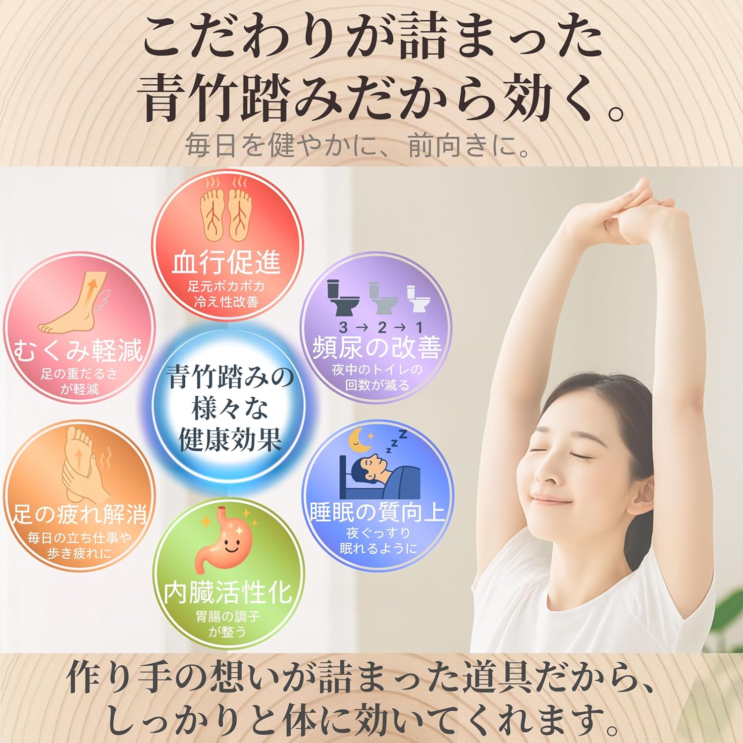 🔥🔥【日本製《木曾工芸》天然杉木足底按摩器 | 青竹踏板】