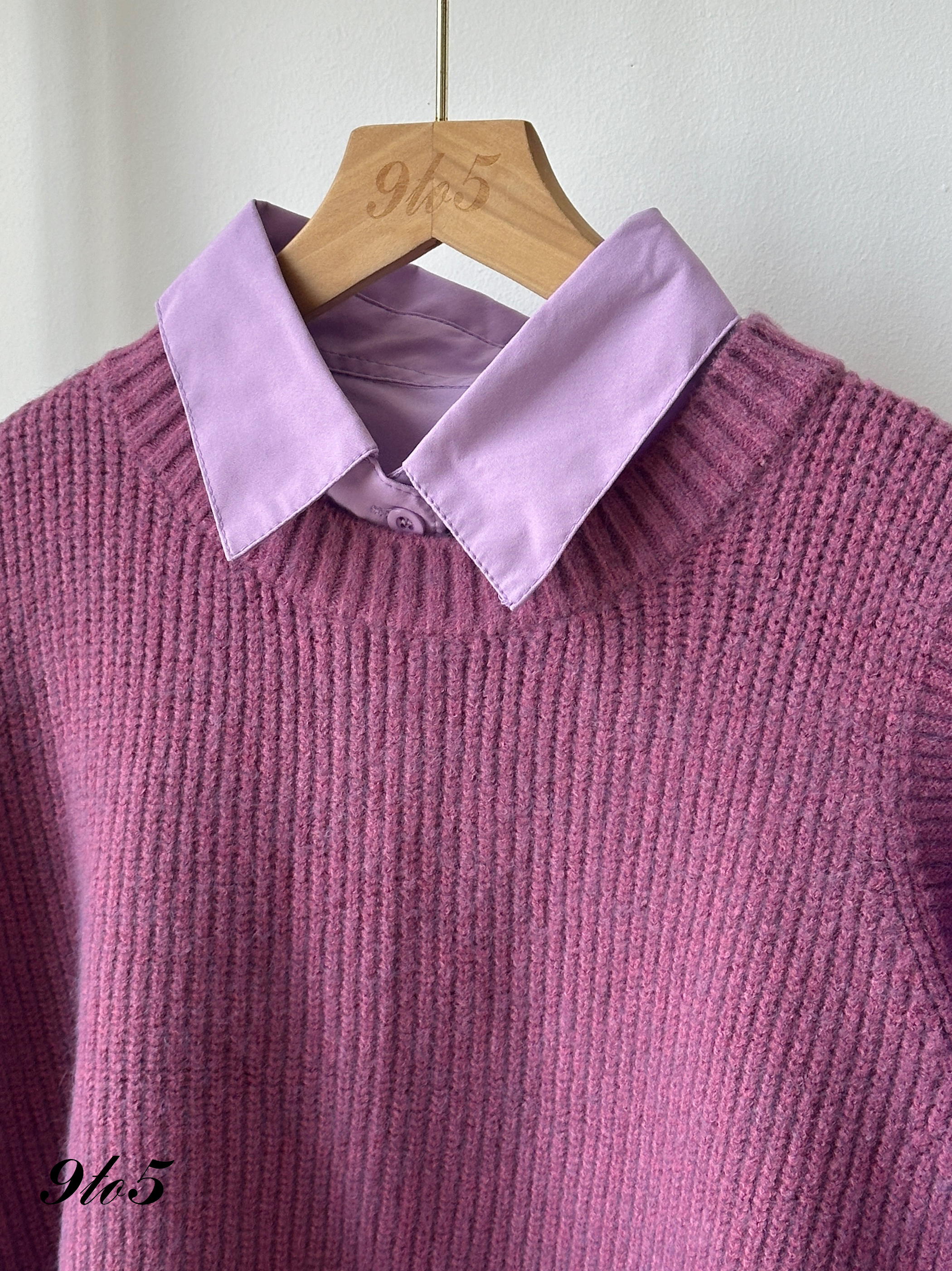 T4116 Knit Vest with Shirt Matching Set - 3 Colors 