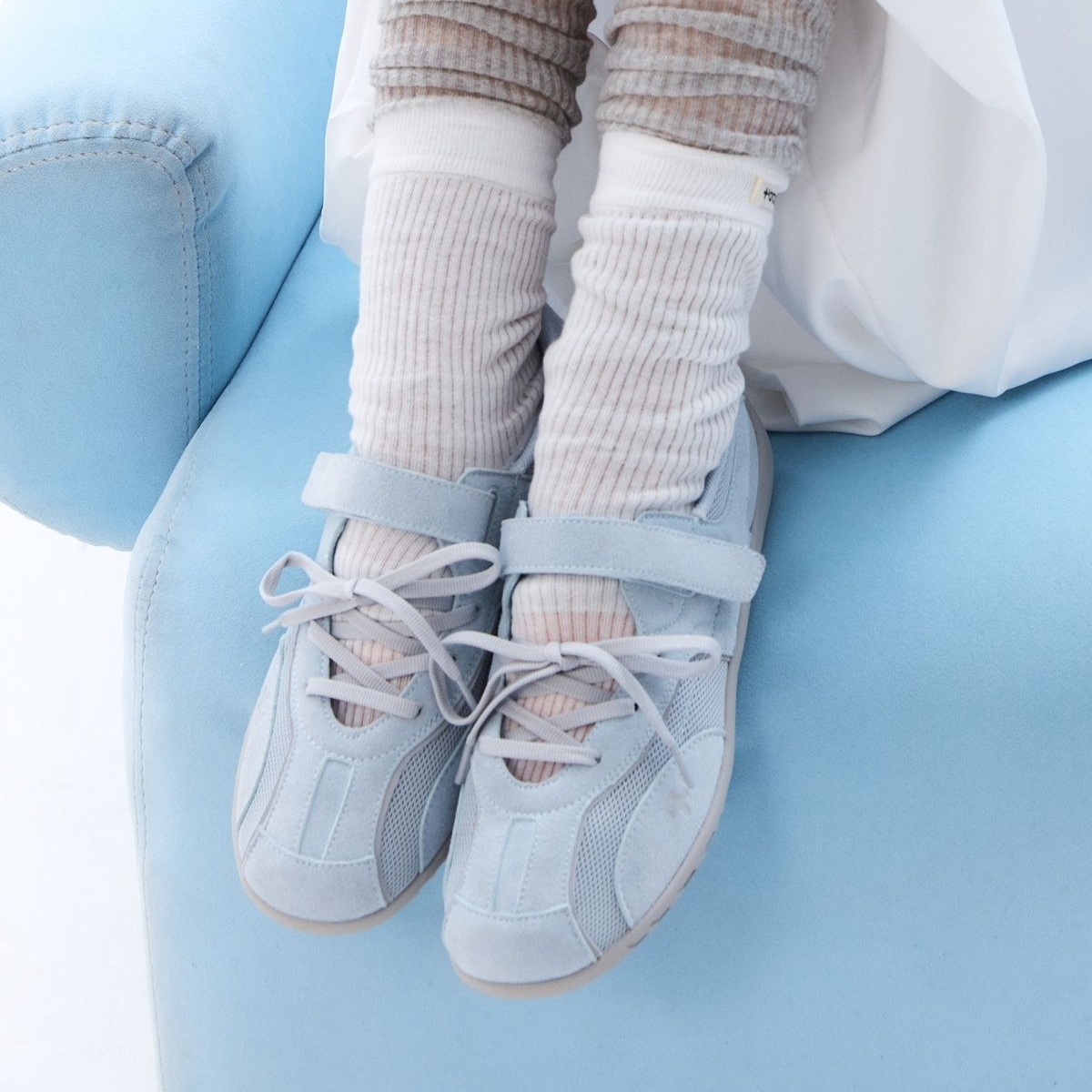 [+OTZ] Soft Tone Colour Edit: Romary Suede Lace-up Sneakers (3種)