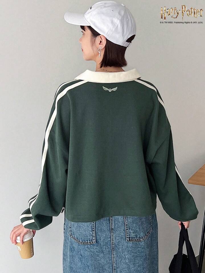 哈利波特魁地奇學院風撞色長袖上衣