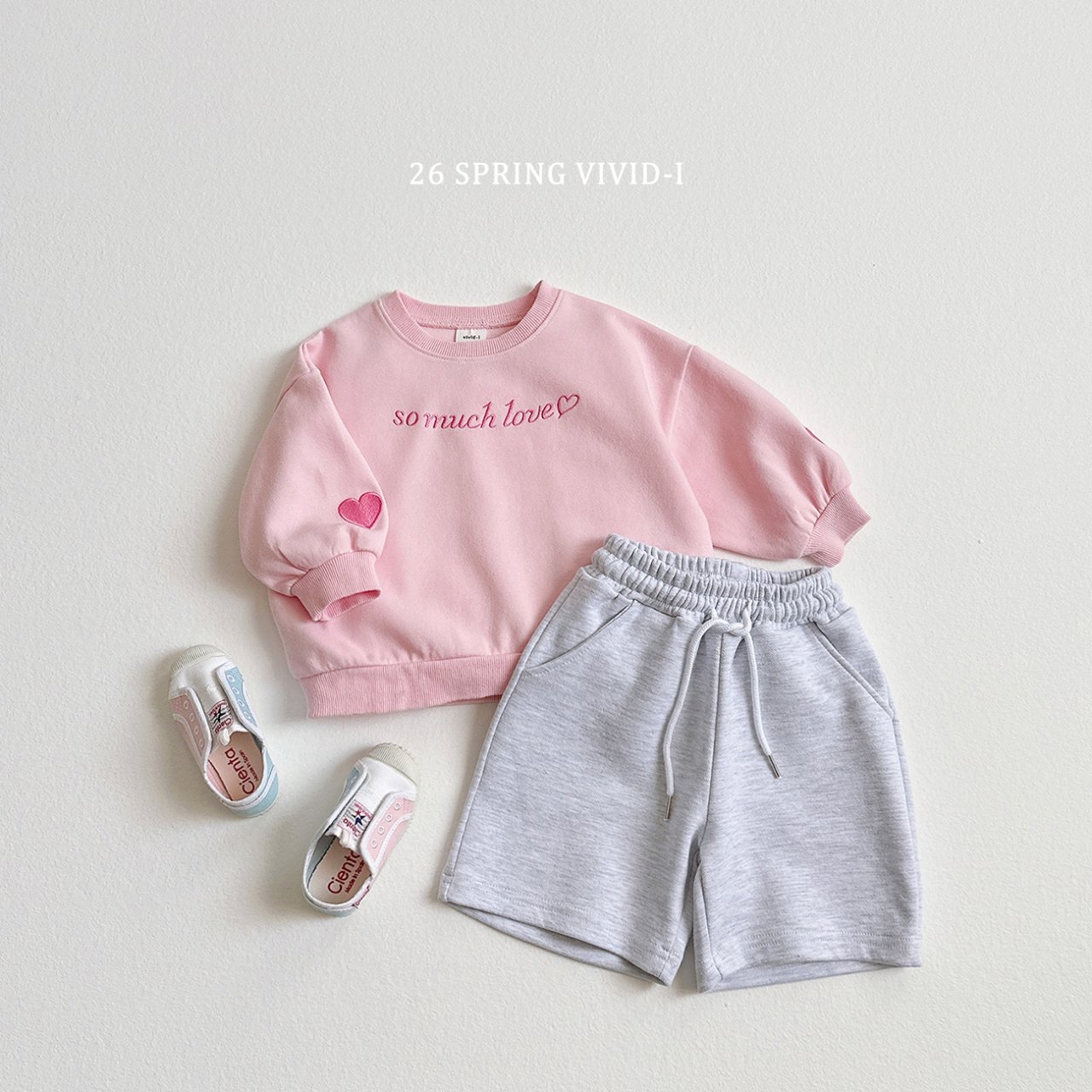 🌸預訂 韓國直送🌸🇰🇷VIVIDI三色so much love印花寬鬆衛衣