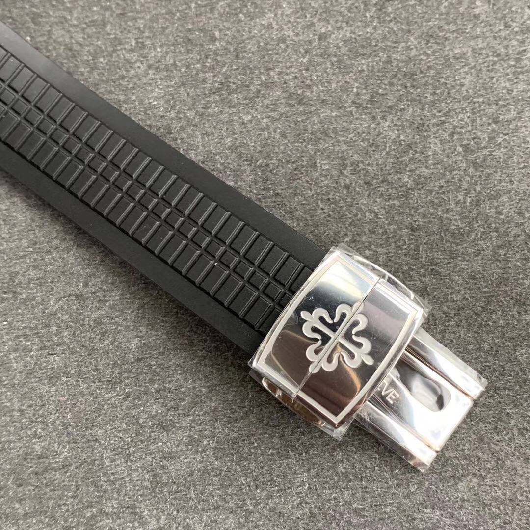 🔥全新PP百达..翡丽 复杂功能AQUANAUT旅行家＂手雷＂5164A系列＂V2＂超强升级版🔥 全新V2技术重点突破 1⃣️：升级最新机芯为PP. Cal.324 S C FUS 一体机，机芯摆轮位置实现与正品一致方向，现为市面最高版本。 2⃣️：新款字面巧克力颗粒感形状更立体 3⃣️：精益求精 V2版机芯主夹板字体更细致 升级为最新换代甲板鸽子血红宝石 实现最接近正品的工艺。