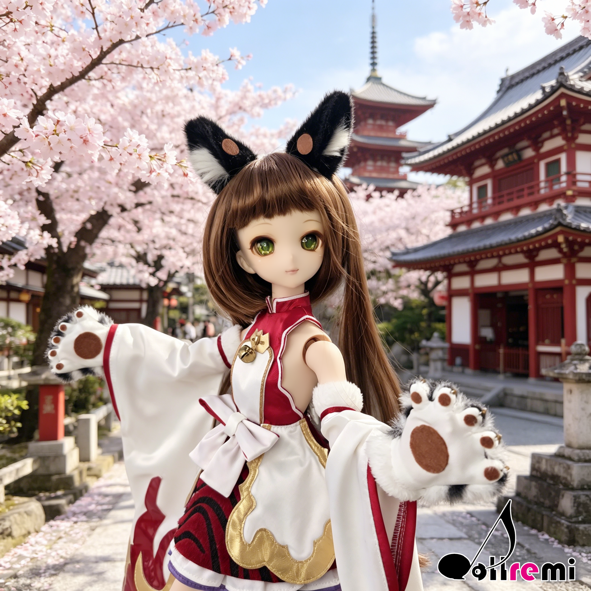 【dollremi】(DD0935) COS 碧藍幻想 Granblue Fantasy 虎神將 辛妲拉 Cidala - 白桃 Bai