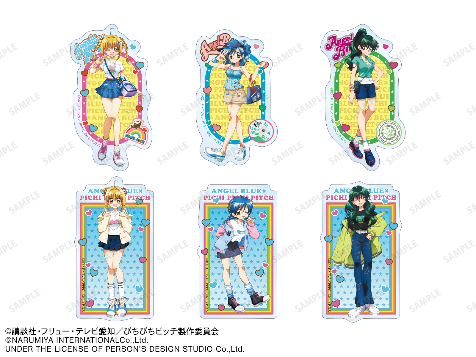 唱k小魚仙 × ANGEL BLUE 透明貼紙 #P-MMG0746 [armabianca] (PRE-ORDER) [2026/06]