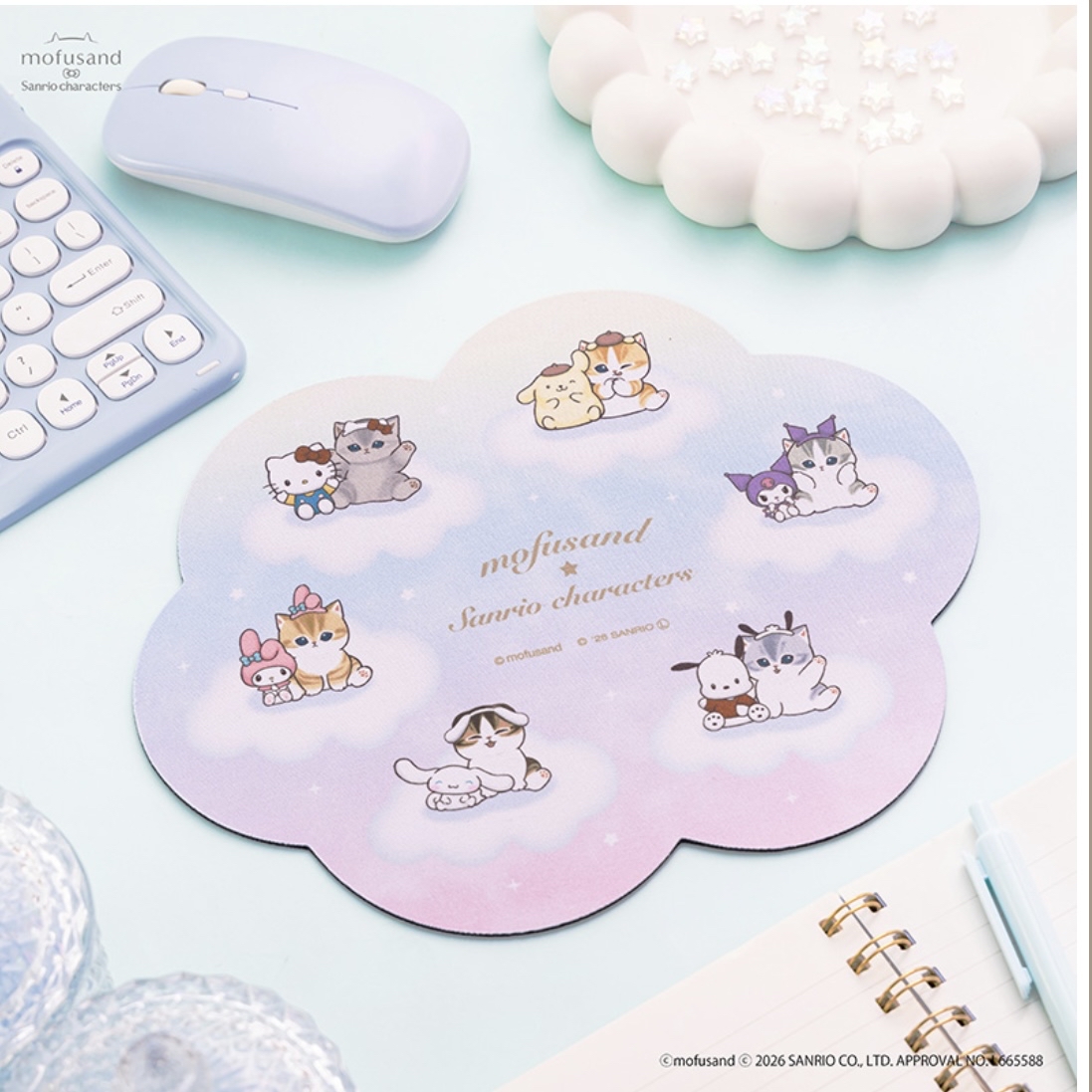 Mofusand 鯊魚貓 mousepad｜預訂