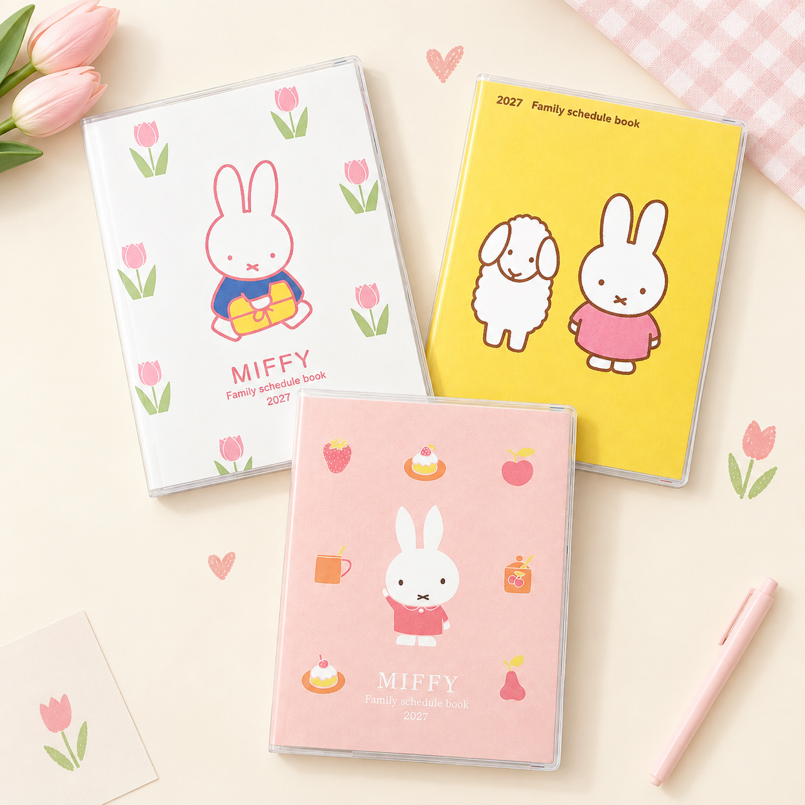 Miffy 2027 A6 Family Schedule Book