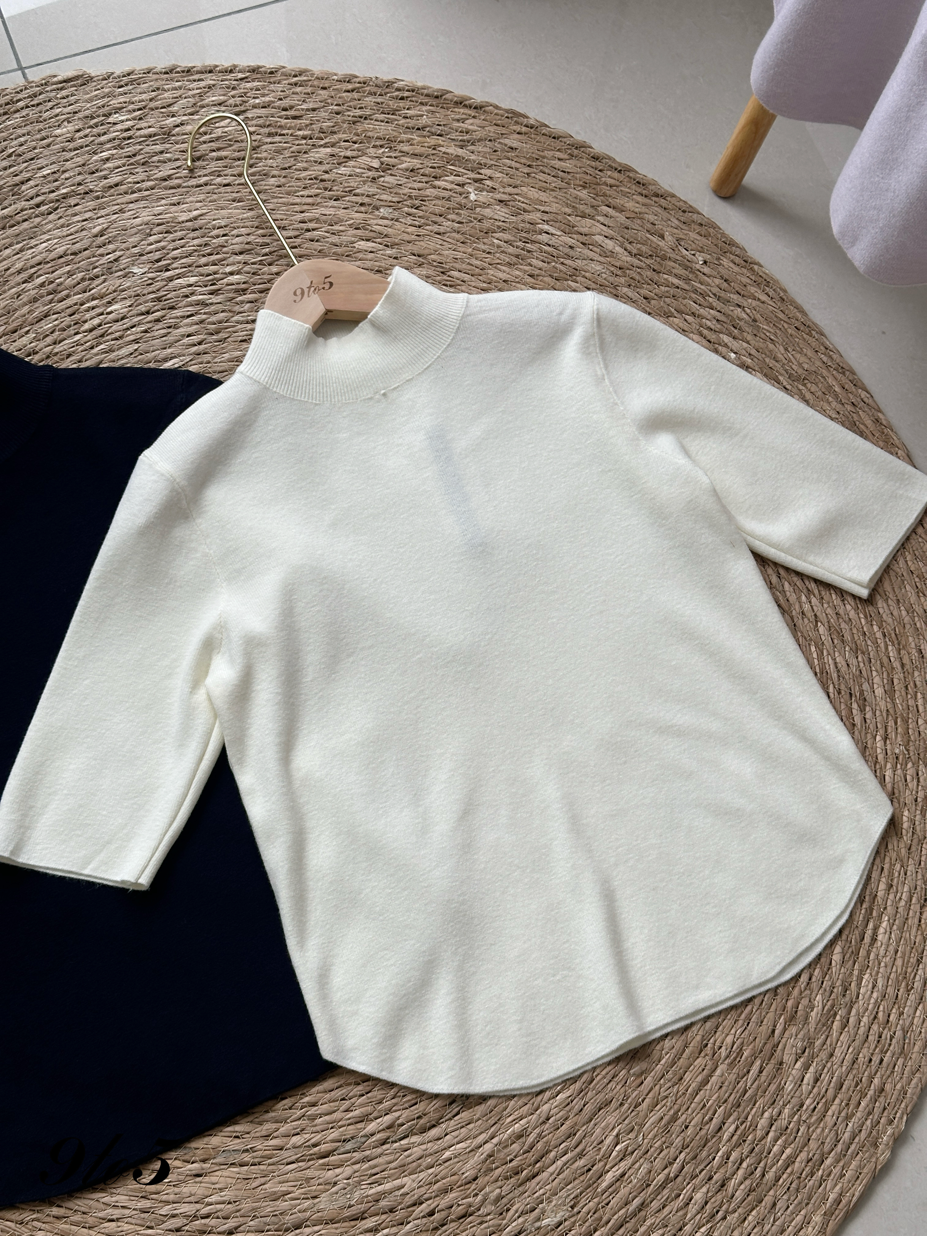T4250 Mock Neck Half Sleeve Top - 4 Colors 