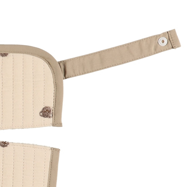 🇯🇵預訂 日本直送🇯🇵小熊刺繡雙面絎縫孭帶咬巾胸巾