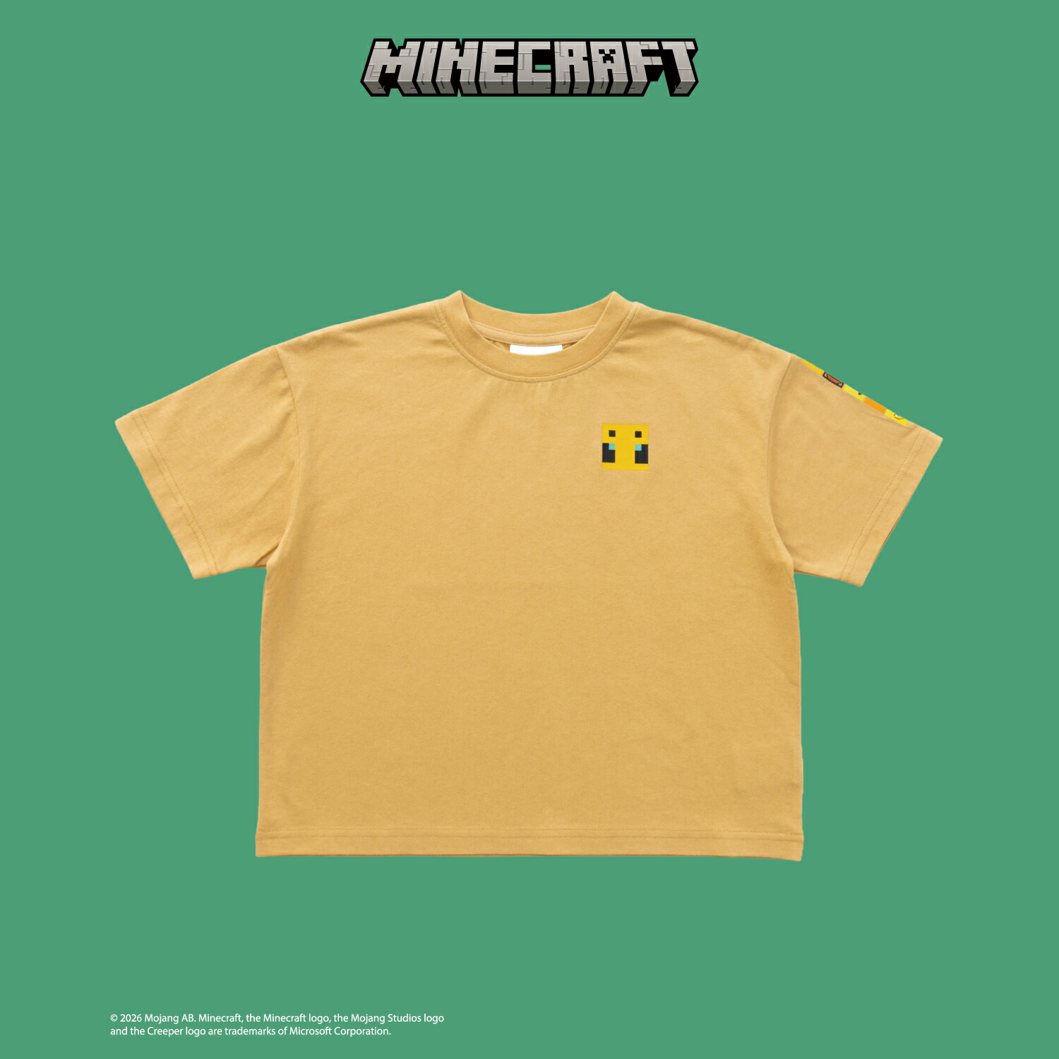 🆕【⭐訂購⭐】🌀🇯🇵 日本直送🌀#Minecraft 前後衣袖 簡約印花 短袖Tee [3款選] 🌀 [ELFA-0132][260716]