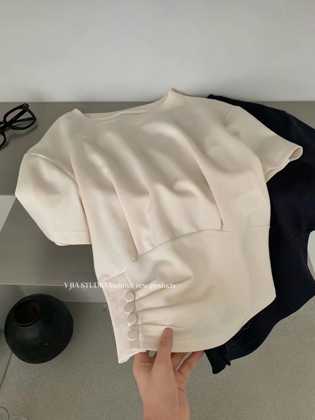 1740 " Creamy Casual Set "奶杏色韩系女主休闲套装