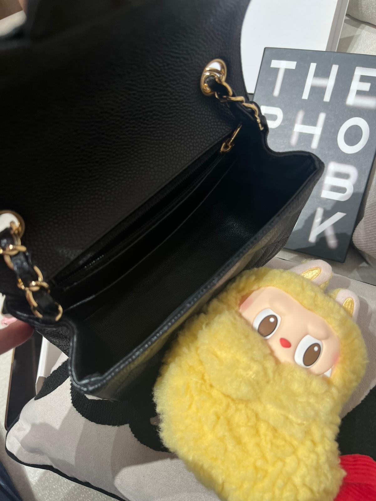 Chanel Classic Mini Flap Bag 黑色荔枝牛皮金扣 100%Authentic, 95%New ✅13Card✅Dust bag✅Box