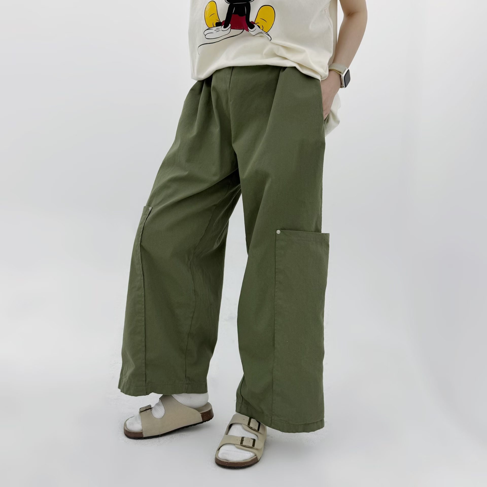 寬鬆休閒工裝褲