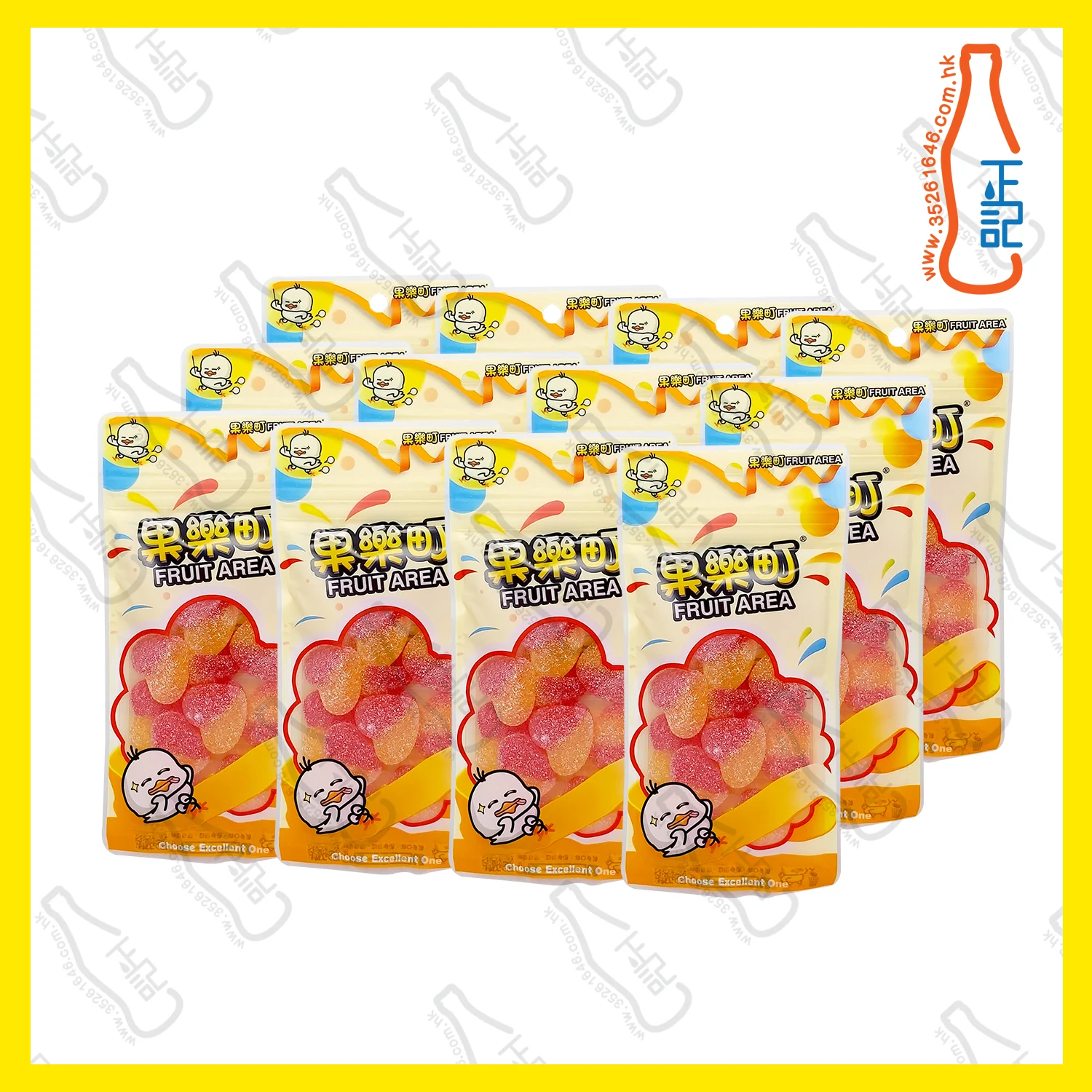 ==FT3320 果樂町 酸砂桃心橡皮糖 85g x【12包】/袋