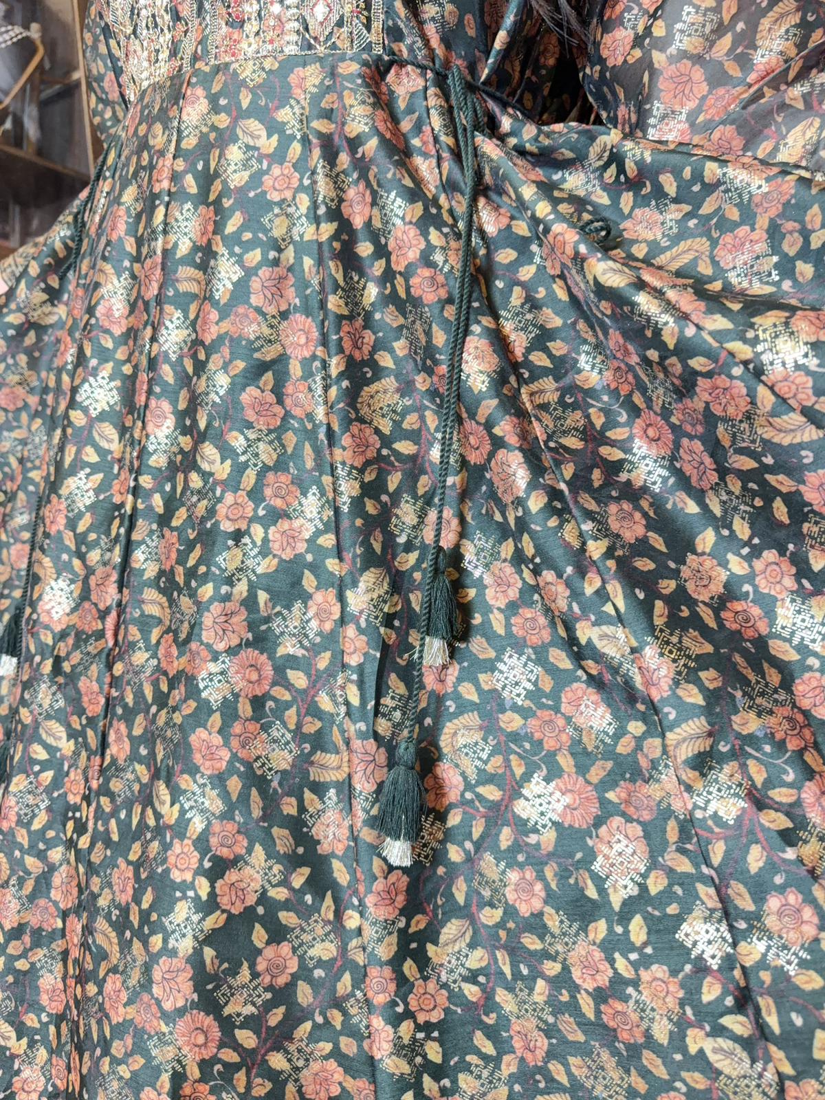 Dark Forest Green Foil Stamping 4-Rope OP 48" #1481