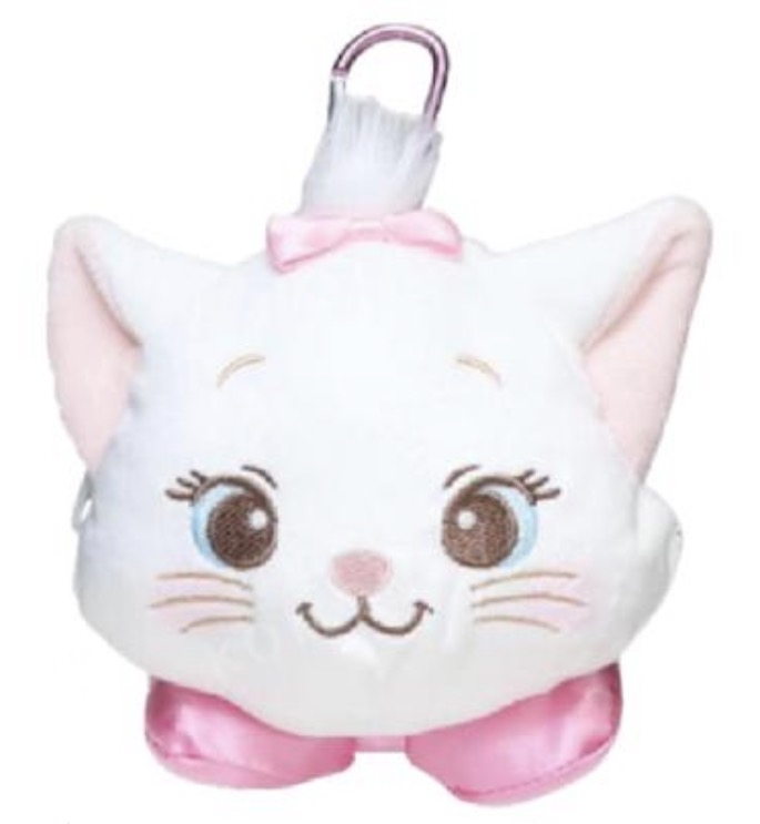 迪士尼瑪麗貓絨毛造型零錢包吊飾