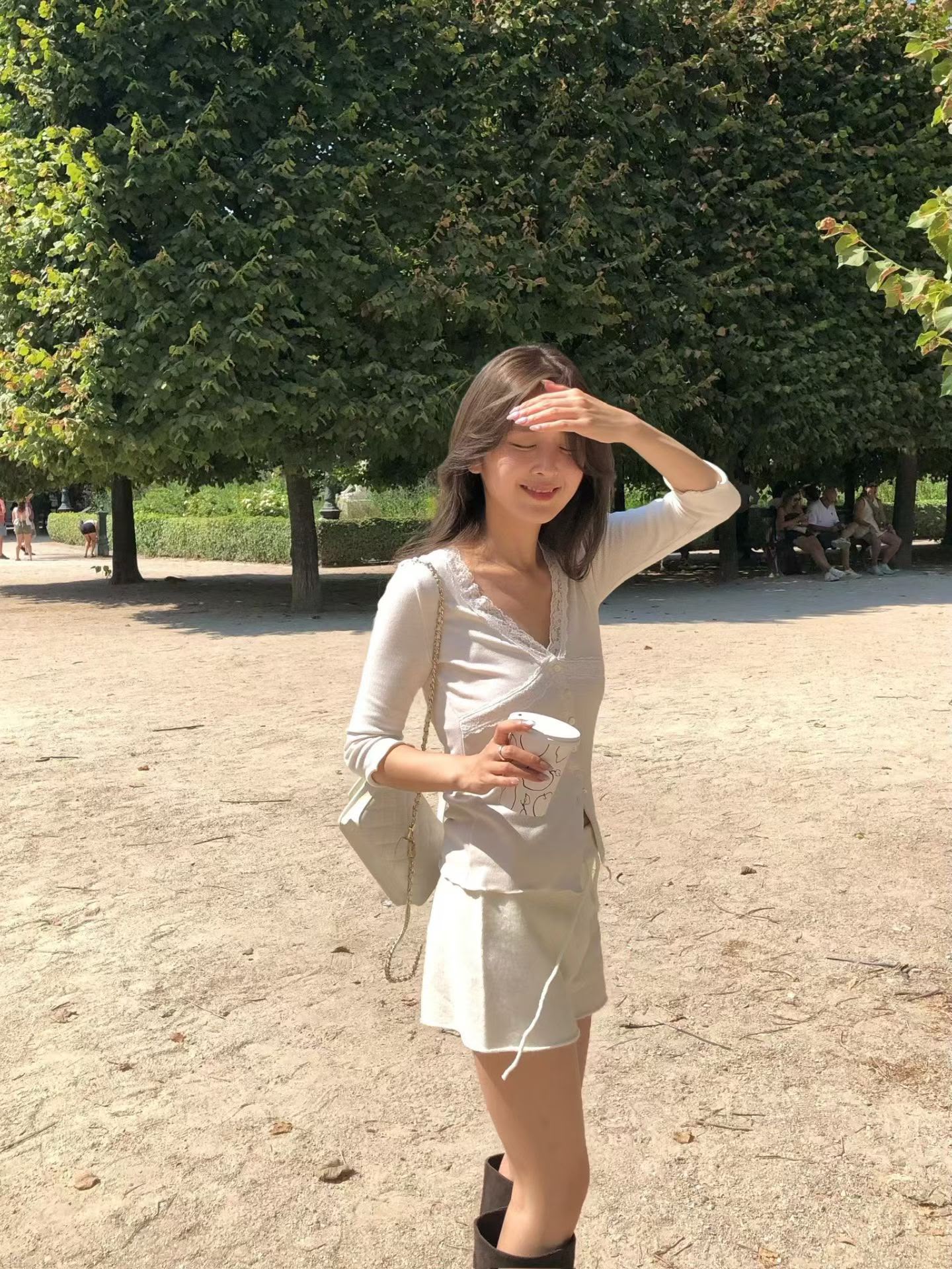 【韓感滿滿】七分袖顯瘦哩士邊針織上衣