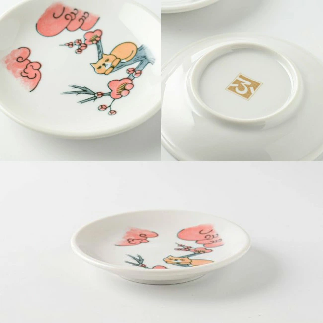 💢限時特價發售💢 🔥🔥【日本製《花札豆皿》美濃燒陶瓷小碟】