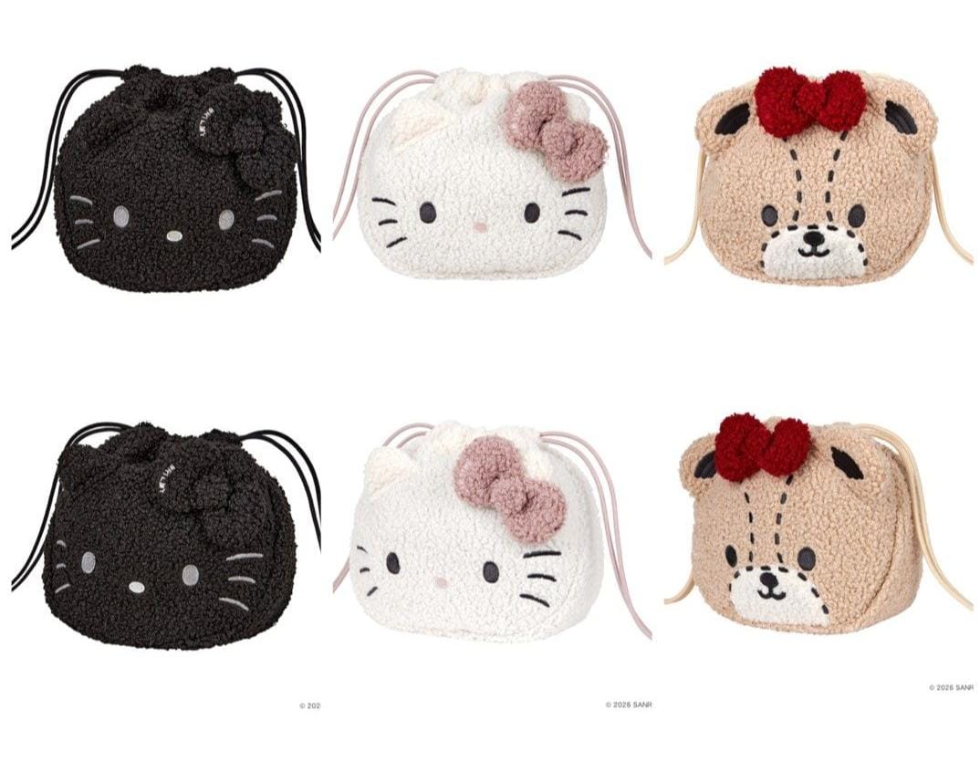 HELLO KITTY × BRILMY可愛聯乘~~束繩袋