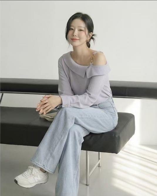 超高質單肩blouse 