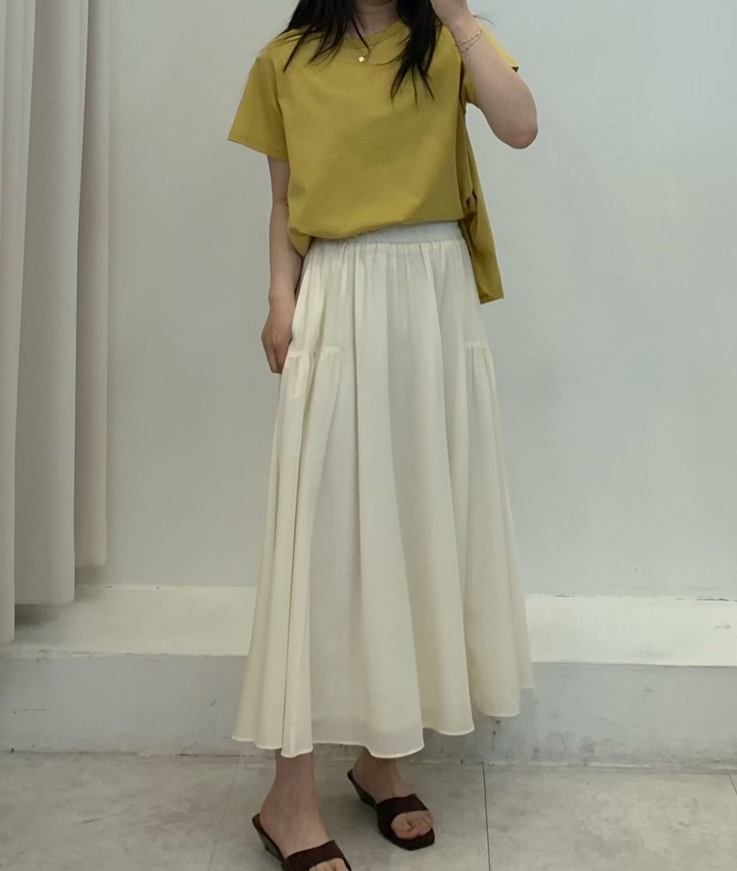 FP15_04 桑蠶絲短TEE (6色)