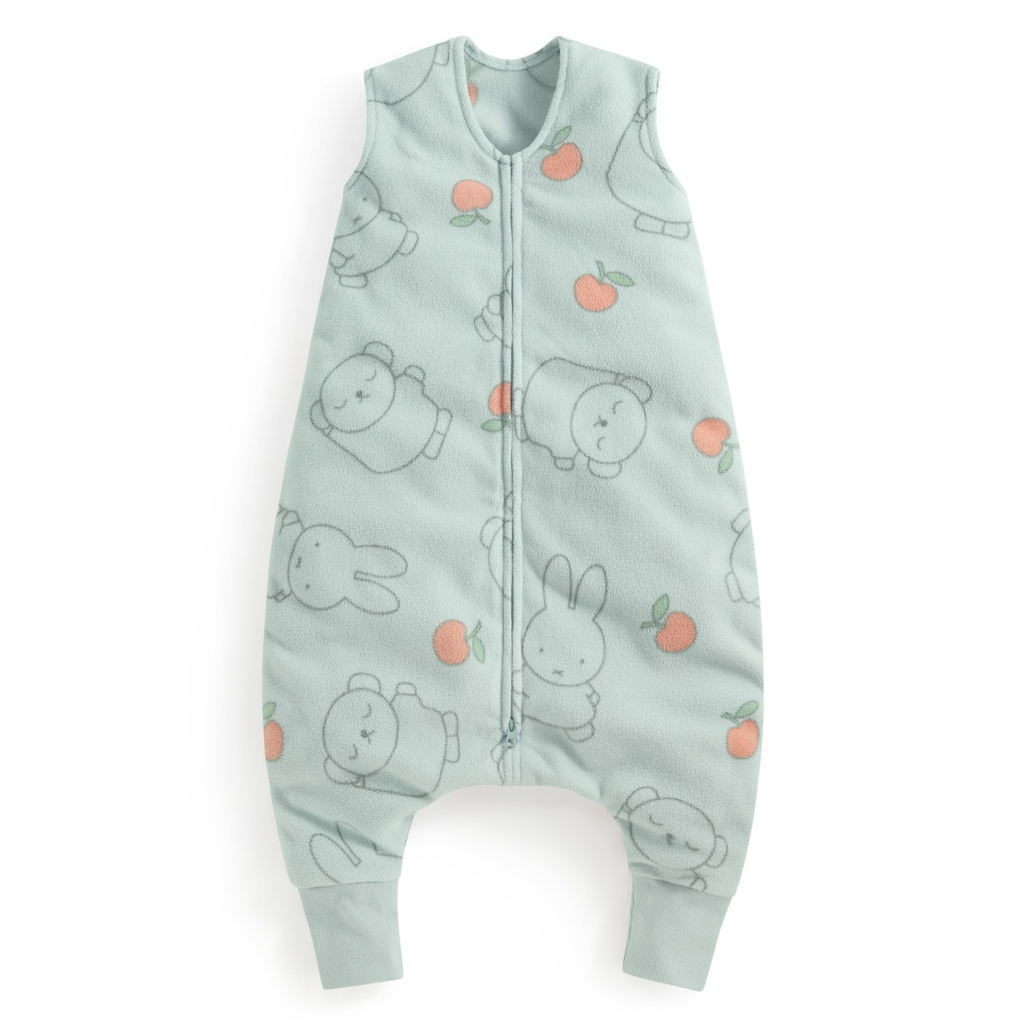 💚代購 台灣直送💚正版授權Miffy系列四色人物滿印Fleece連身防踢背心