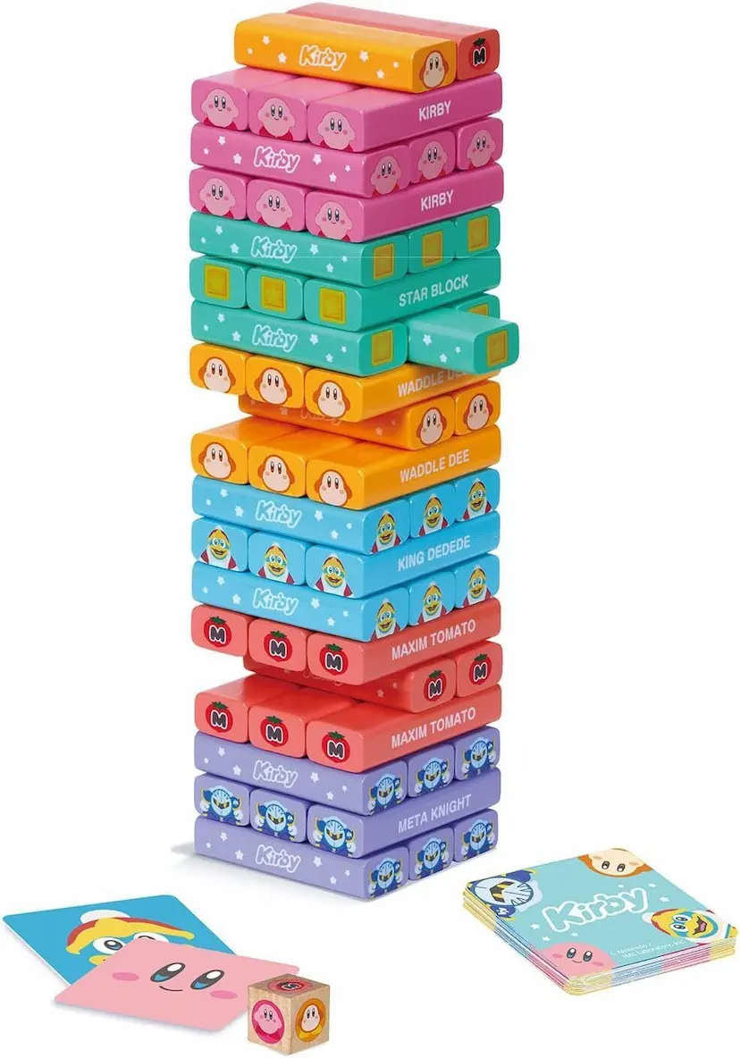 現貨🌸日本直送 | KAWADA 星之卡比木製層層疊/遊戲積木塔/聚會益智玩具/平衡塔益智遊戲