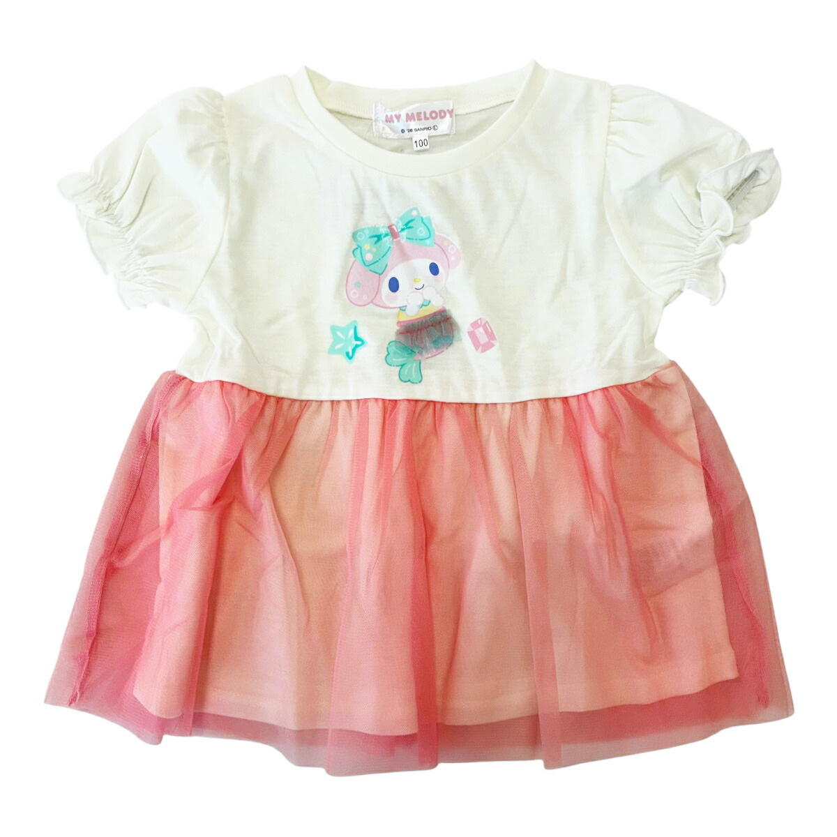 🆕【⭐訂購⭐】🇯🇵日本直送 🌀#Sanrio 荷葉邊薄紗下擺短袖 tee［6款選］ 🌀 [PLFA-0089] [260627]