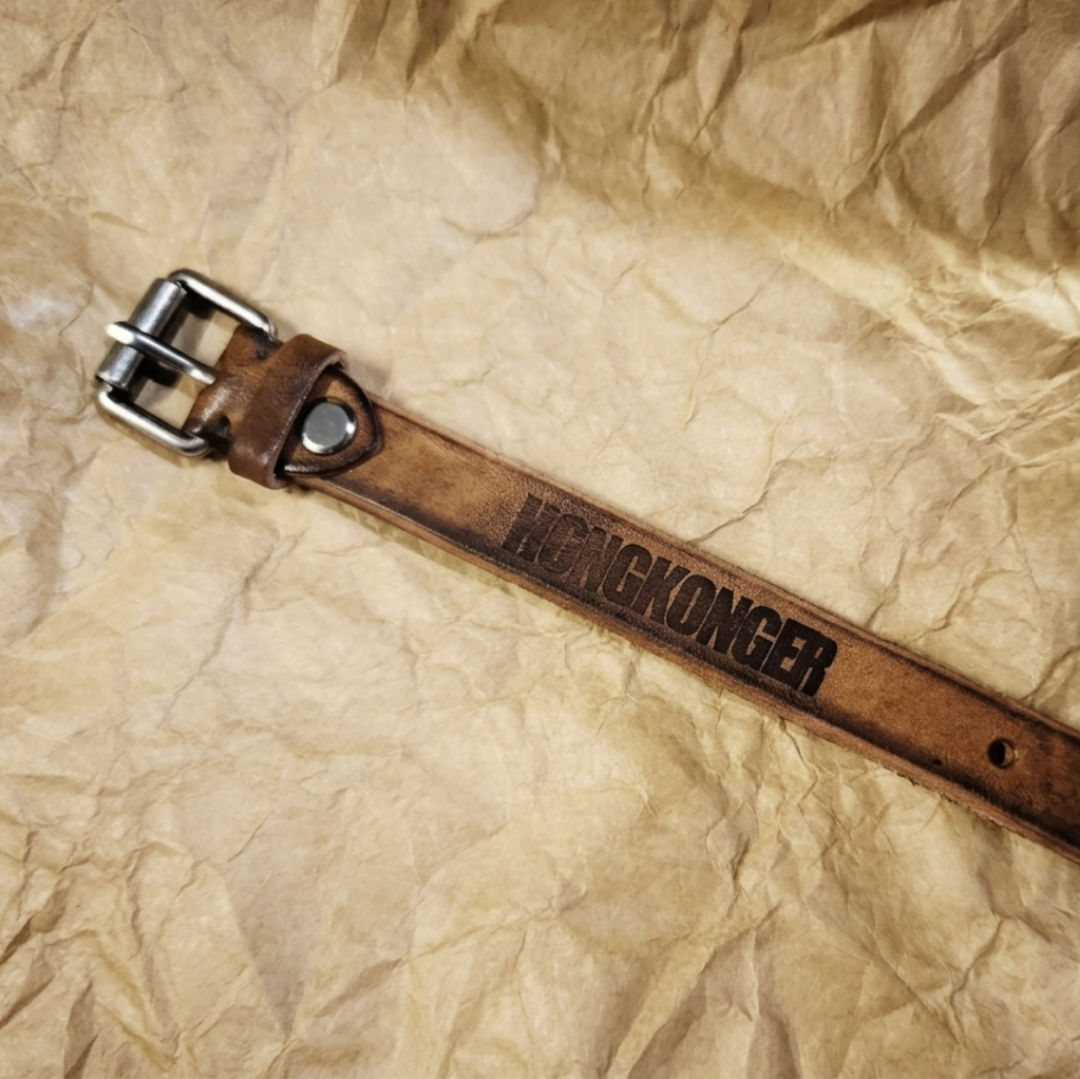 經典真皮牛皮手帶 (可刻名)