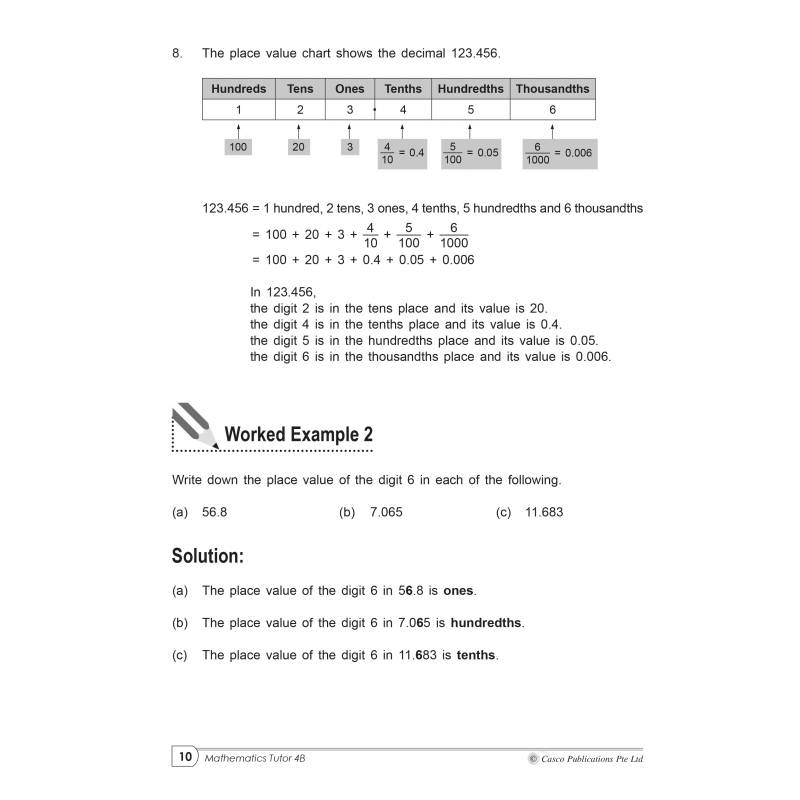 Primary Maths Tutor 4B Volume 1 - 2nd Edition