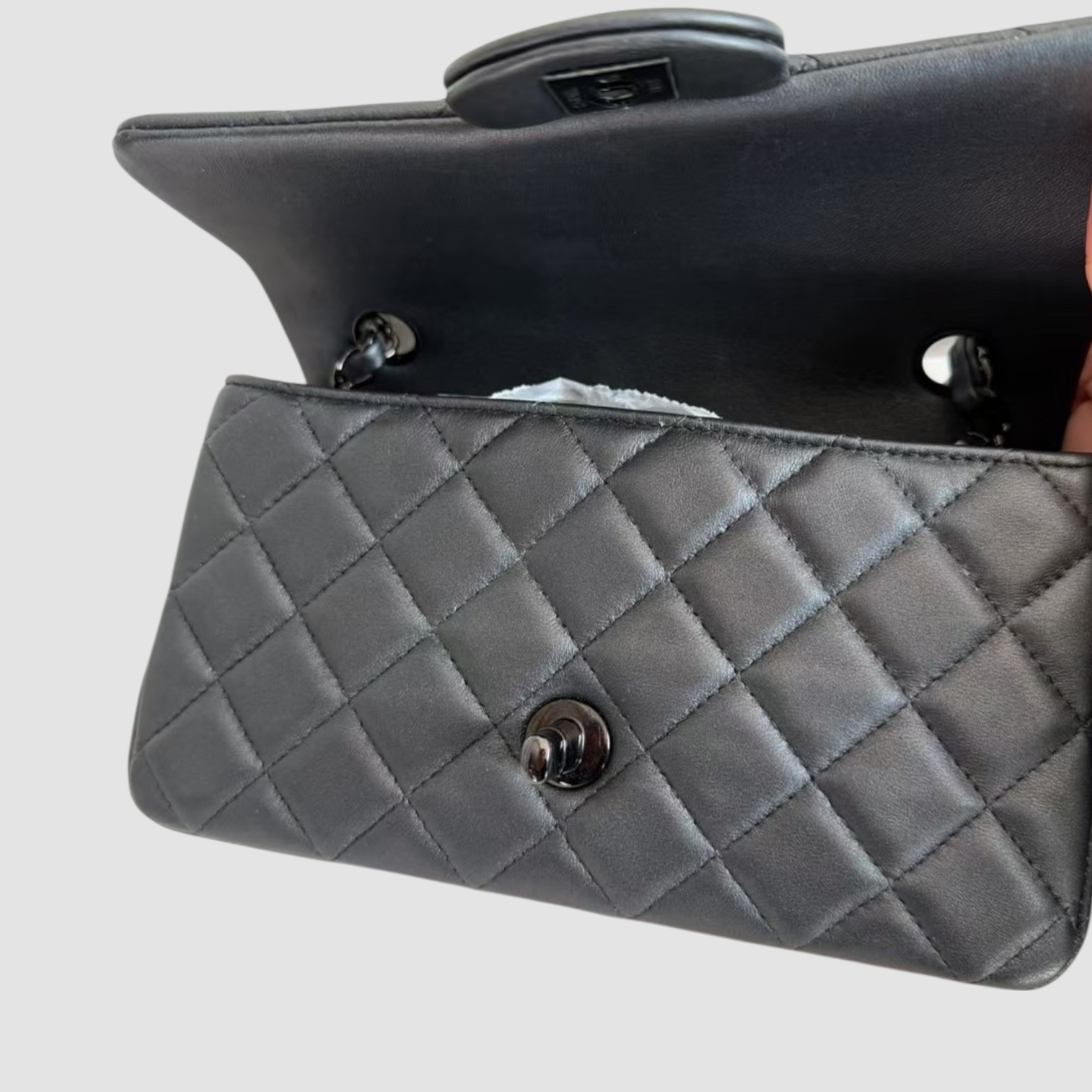 Chanel Lambskin 20cm So Black