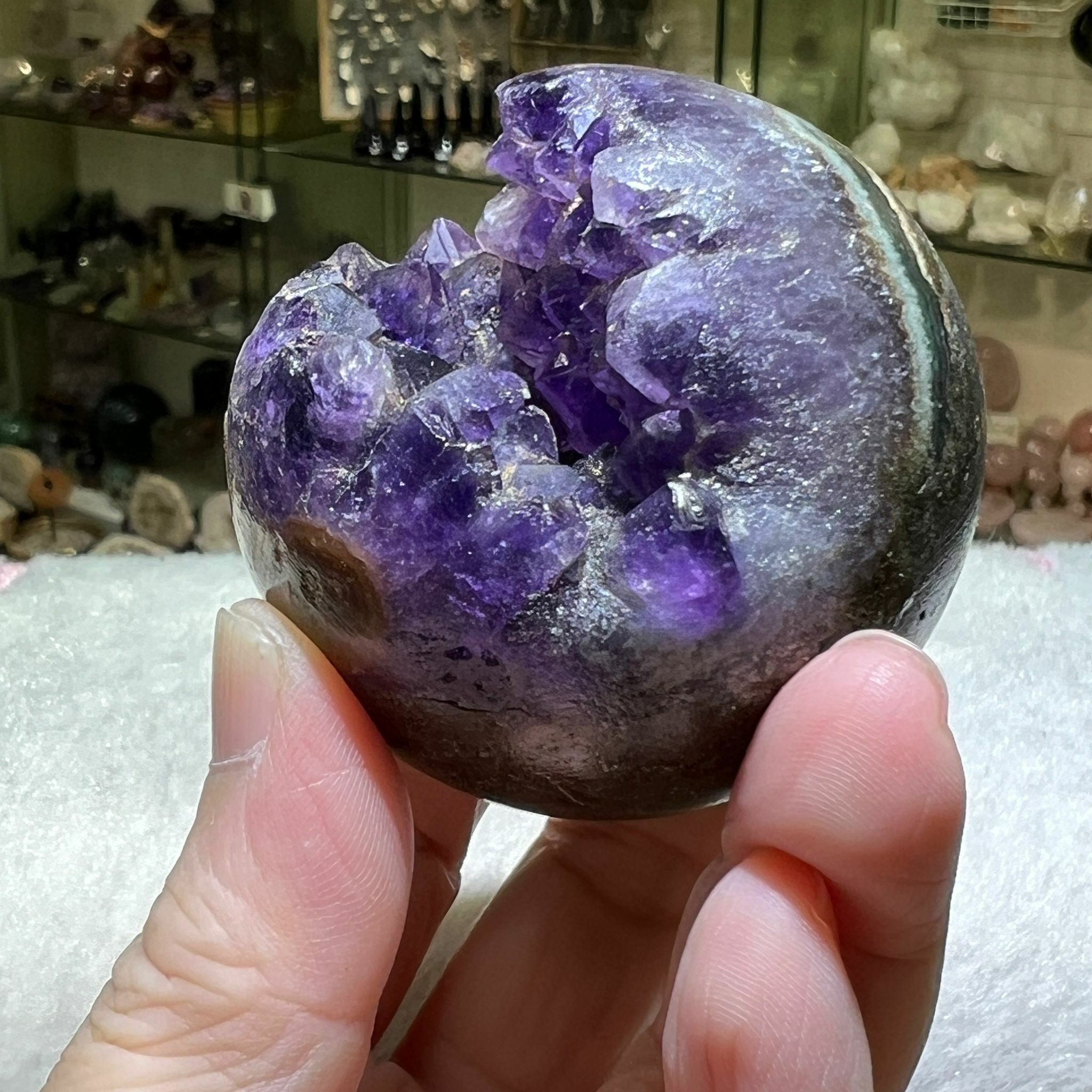 紫晶開口笑 5.2cm+/-