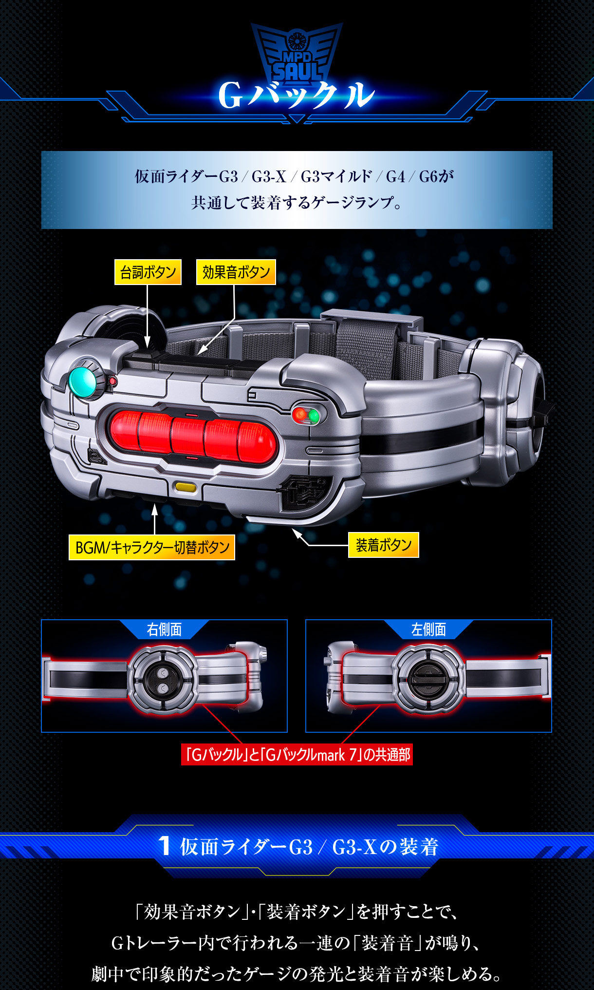 (預訂訂金 $1000) (總價 $2636) (魂限) Bandai CSM 幪面超人 亞極陀 變身腰帶 G帶扣 Mark 7 & GAUGE LAMP G帶扣 (行版) Complete Selection Modification Kamen Rider Agito G Buckle Mark 7 & Gauge Lamp G Buckle