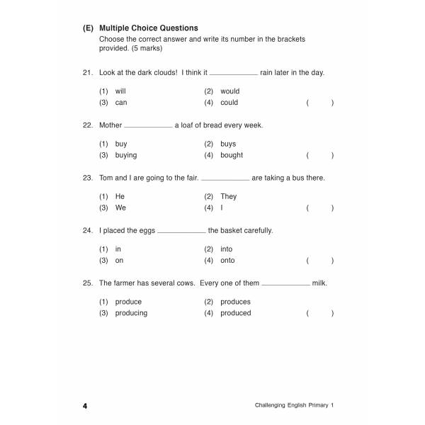 Challenging English Primary 1 (2nd Ed)
