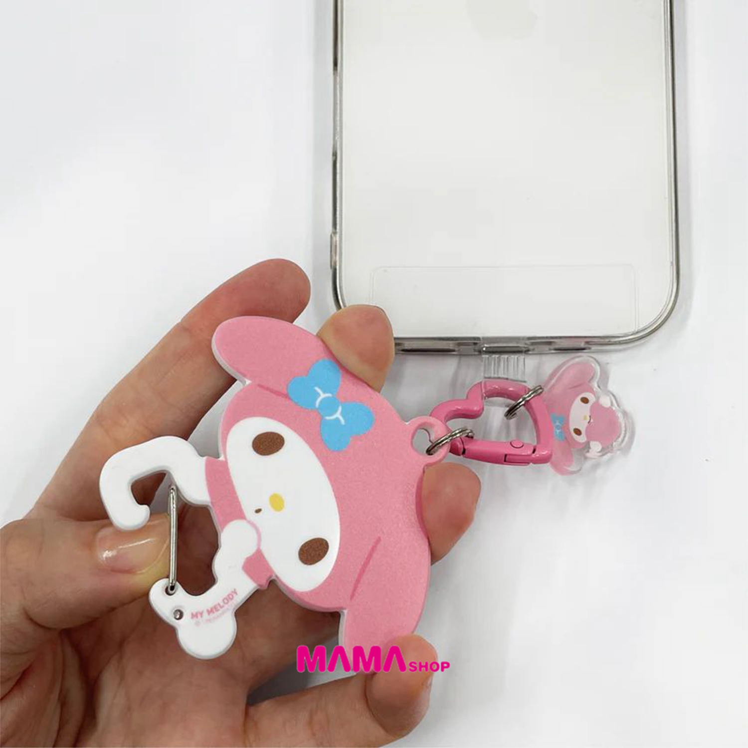日本直送Sanrio 多功能手機指環連透明登山扣