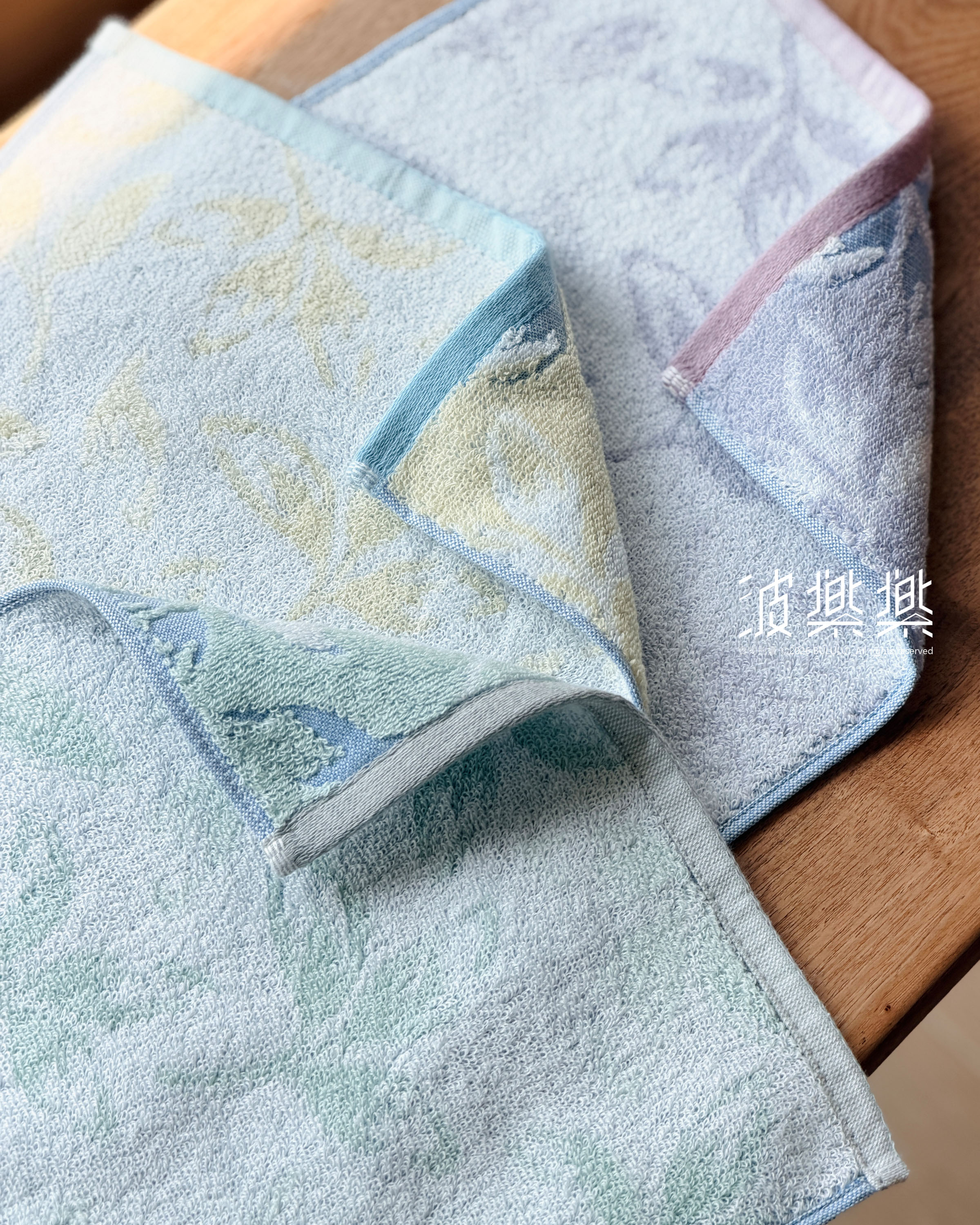 今治(葉紋提花)小方巾 手帕