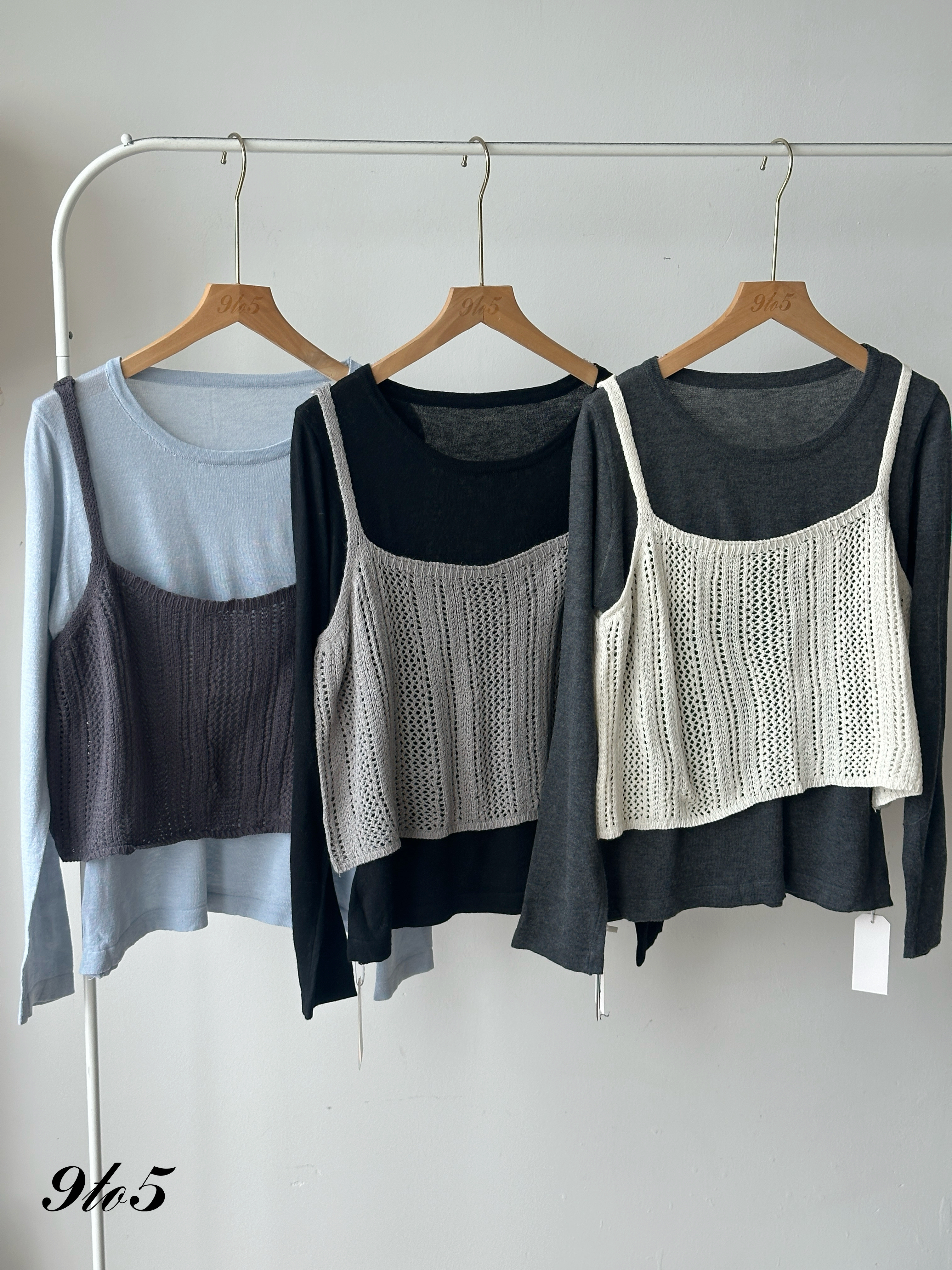 T4099 Two-Piece Knit Top - 5 Colors 