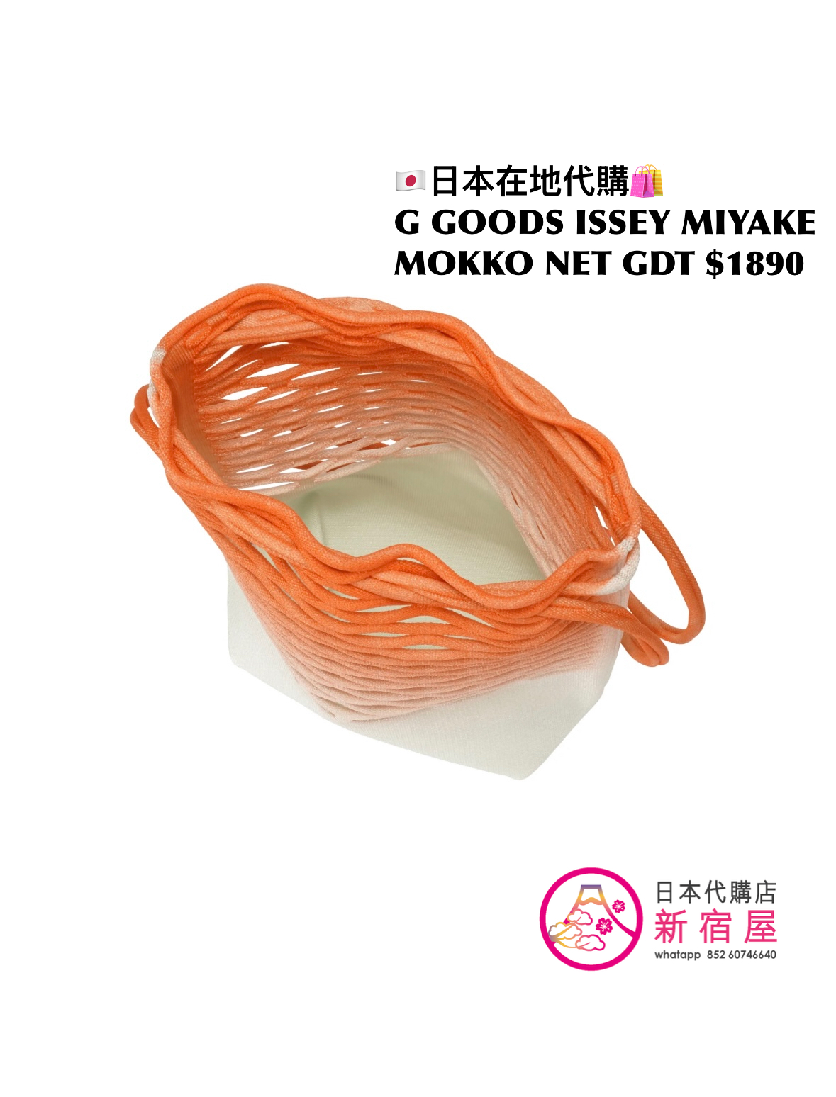 GOOD GOODS ISSEY MIYAKE MOKKO NET GRADATION