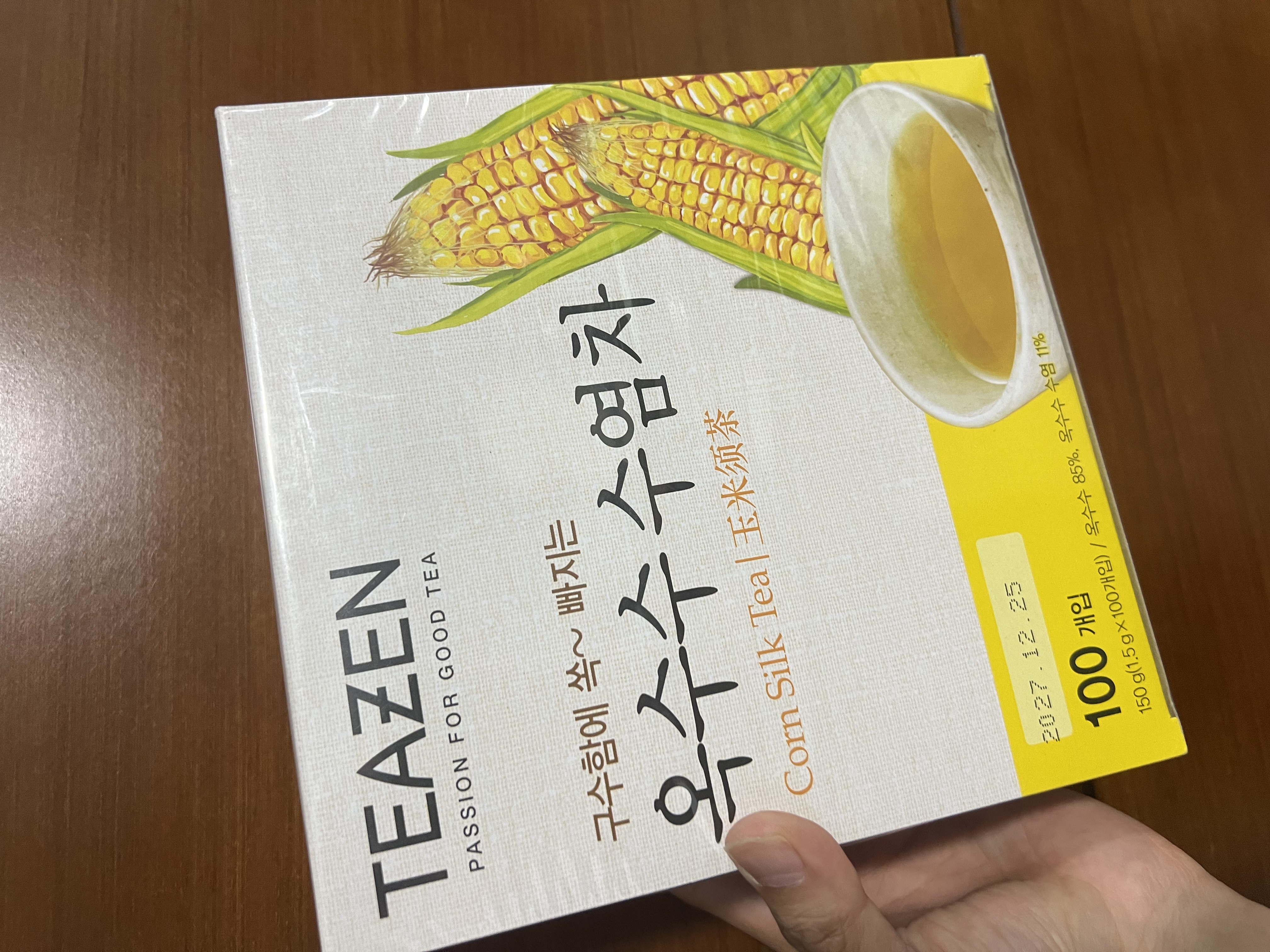 💟現貨💟🇰🇷韓國TEAZEN 粟米鬚茶🌽100包(勁量裝) (如售完再訂約10-14個工作天到港)